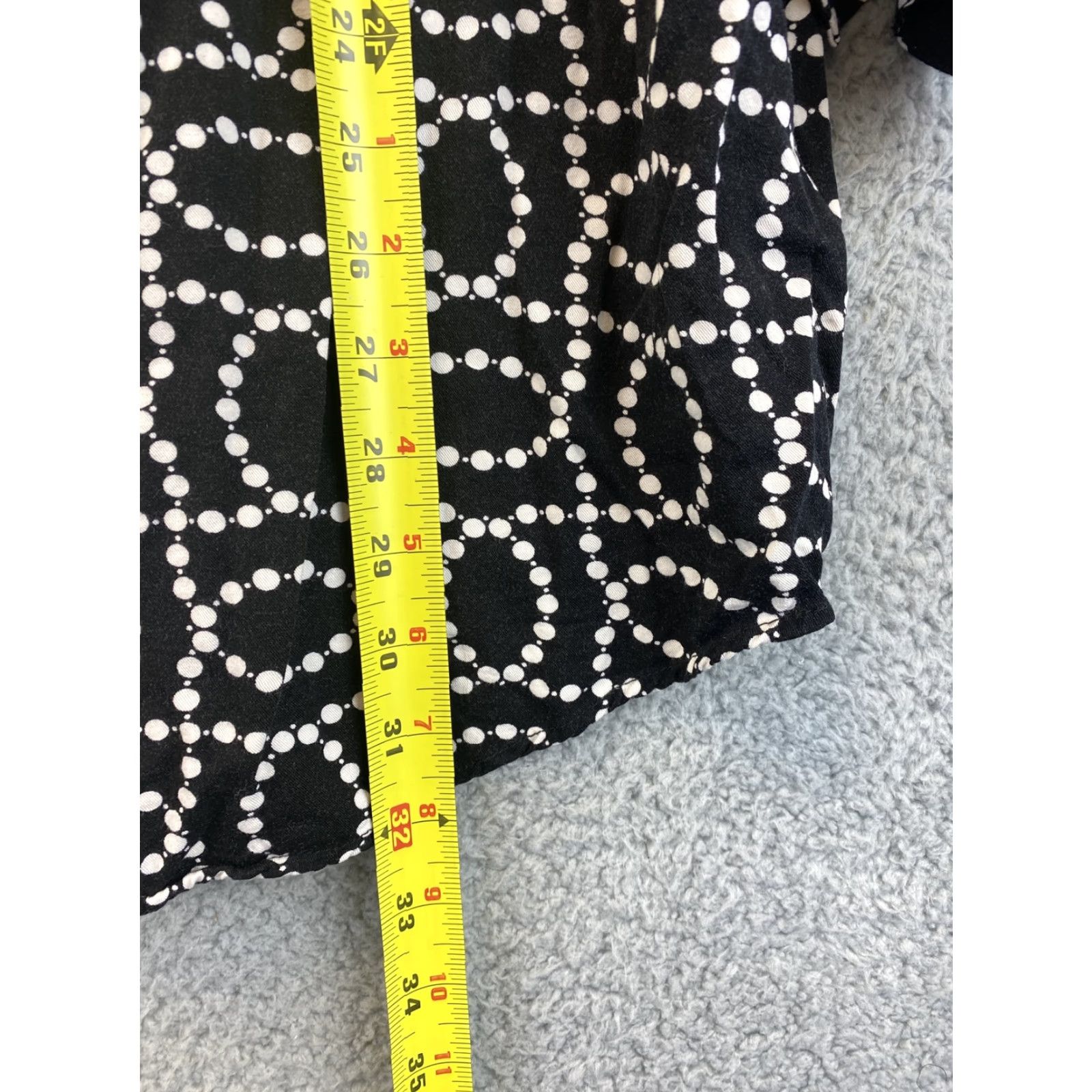 H&M H&M Sz L Black Long Sleeve Shirt Dress 58-26 Size L / US 10 / IT 46 - 6 Thumbnail
