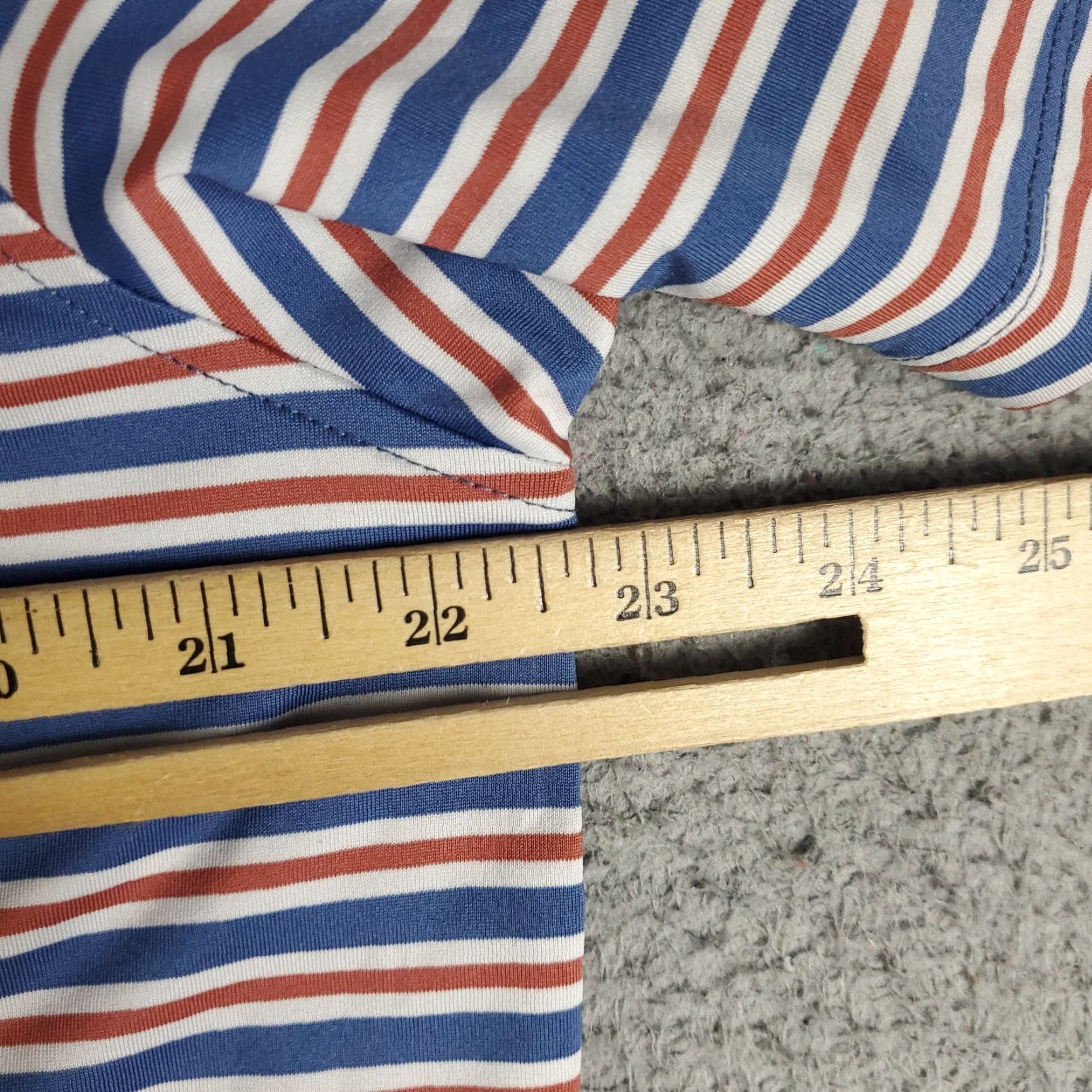 Rhone Rhone Polo Shirt Mens L Blue Red Striped Short Sleeve Polo Shirt Mens L Blue Red Striped Golf Casual Modern Preppy Sports Shirt Mens Size US L / EU 52-54 / 3 - 6 Thumbnail