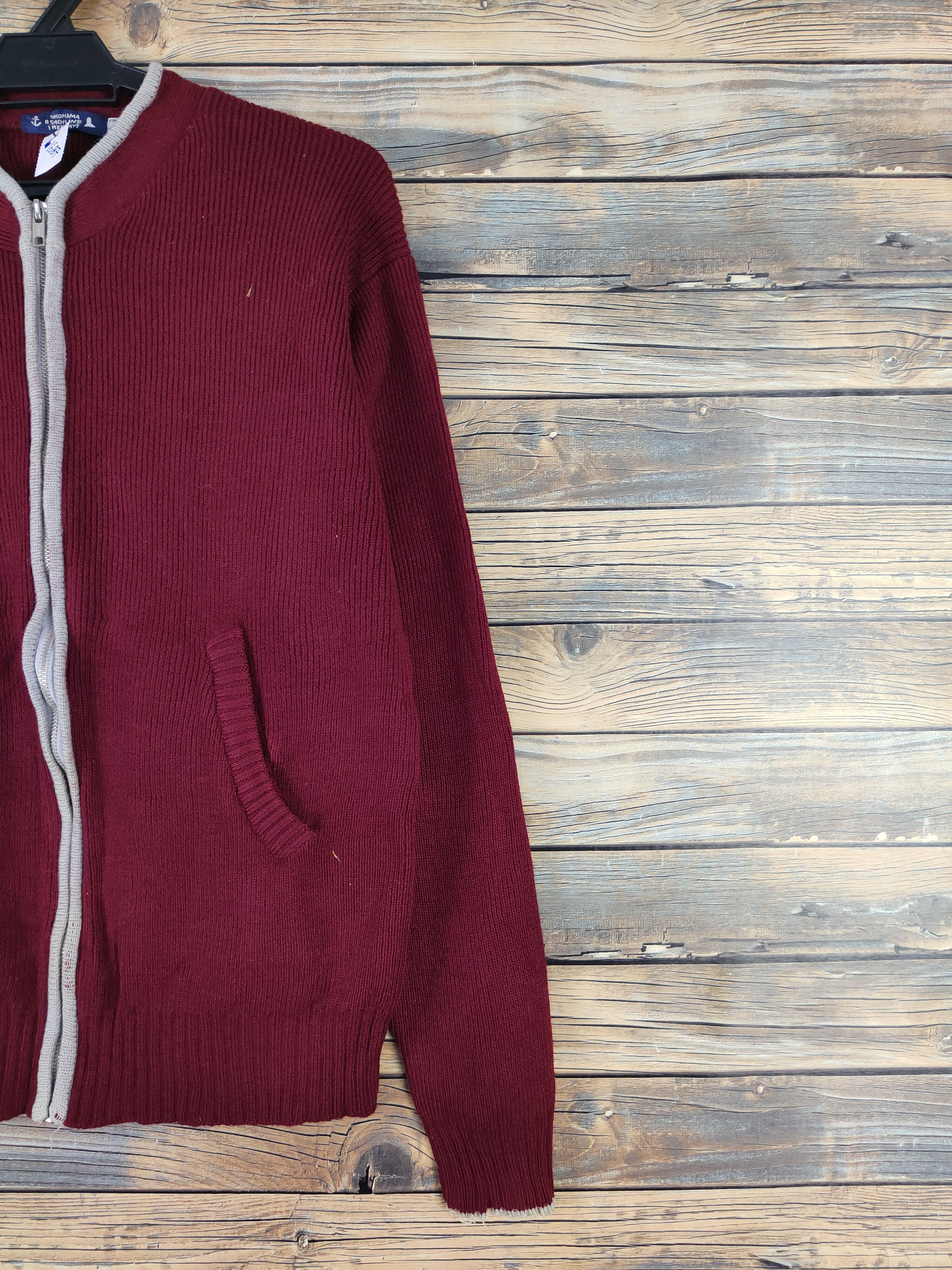 Homespun Knitwear × Japanese Brand × Vintage Freeways Maroon Knitwear Sweaters #W1687 Size US L / EU 52-54 / 3 - 5 Thumbnail