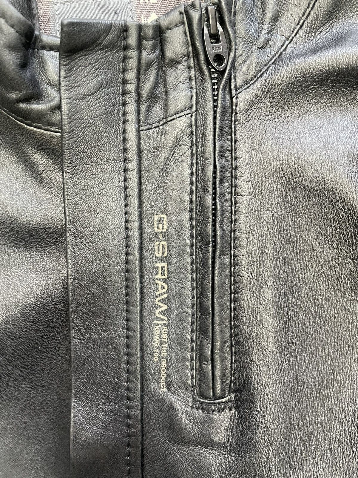 G-Star Rare slim 14thaddiction hype leather jacket 90s hype Size US XL / EU 56 / 4 - 5 Thumbnail