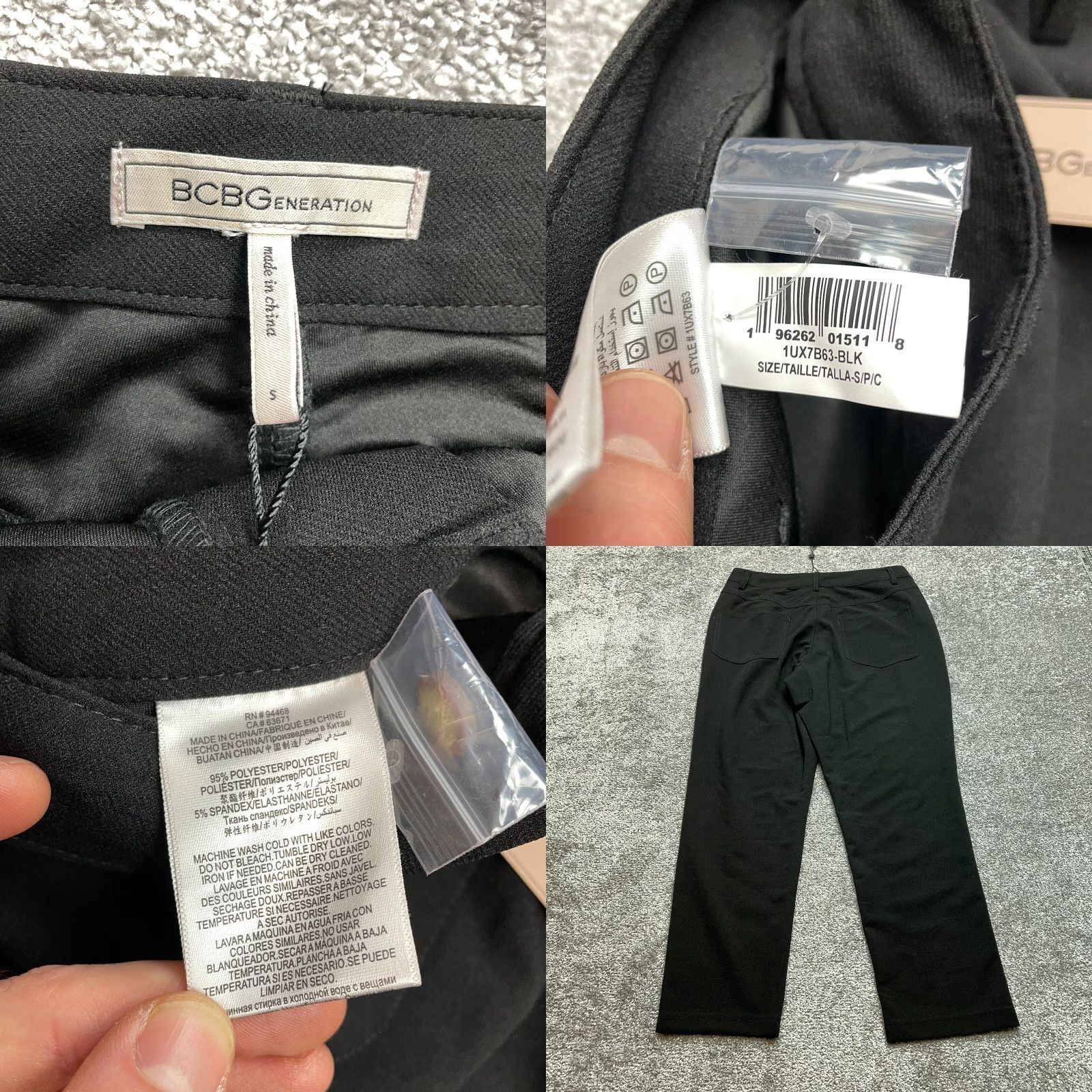 BCBGeneration BCBGeneration Chino Pants Womens Small Black Slacks 30x26.5 Stretch NWT NWT Size 30" / US 8 / IT 44 - 9 Thumbnail