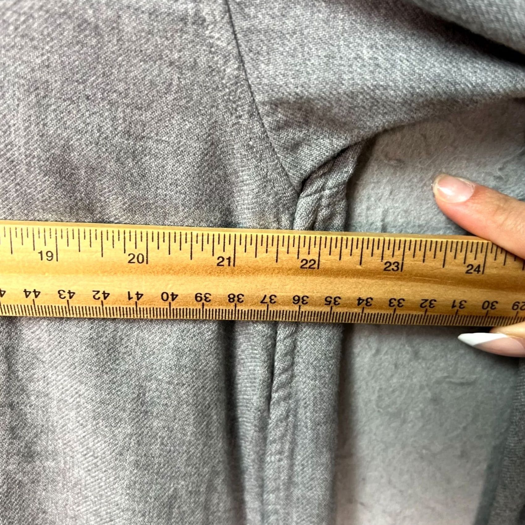 Muji Muji Button-Up Gray Long-Sleeve Shirt Dress 100% Cotton Midi Loose Fit Womens M L Casual Pockets Vintage: No Size M / US 6-8 / IT 42-44 - 4 Thumbnail