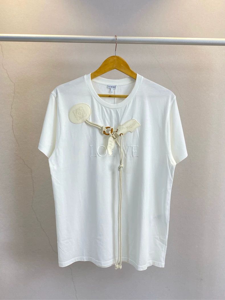 Loewe LOEWE Embroidered hemp rope logo short sleeve Size M / US 6-8 / IT 42-44 - 3 Thumbnail