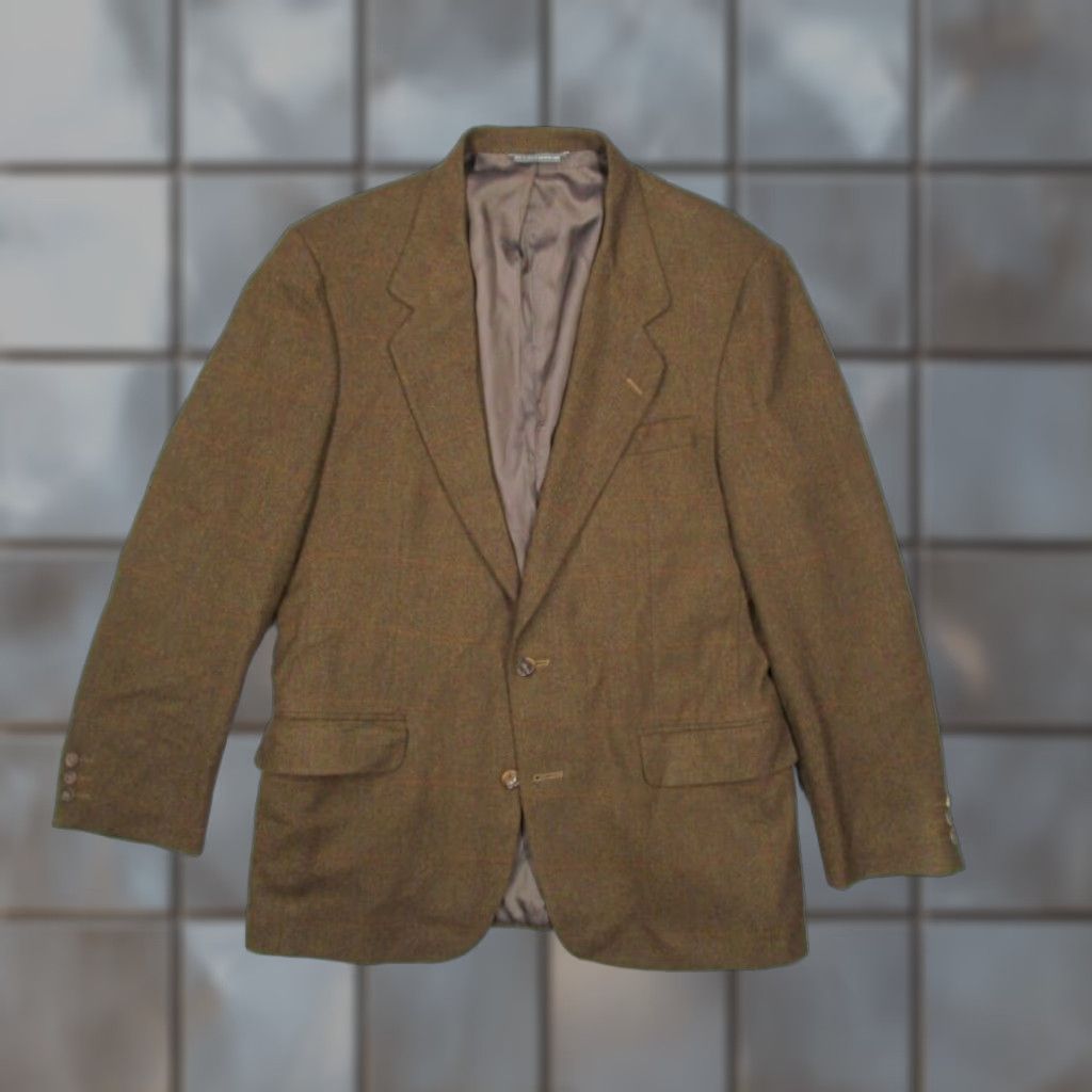 Banana Republic Banana Republic Mens Brown 2 Button Wool Blazer Jacket 42 Regular Size 42R - 1 Thumbnail