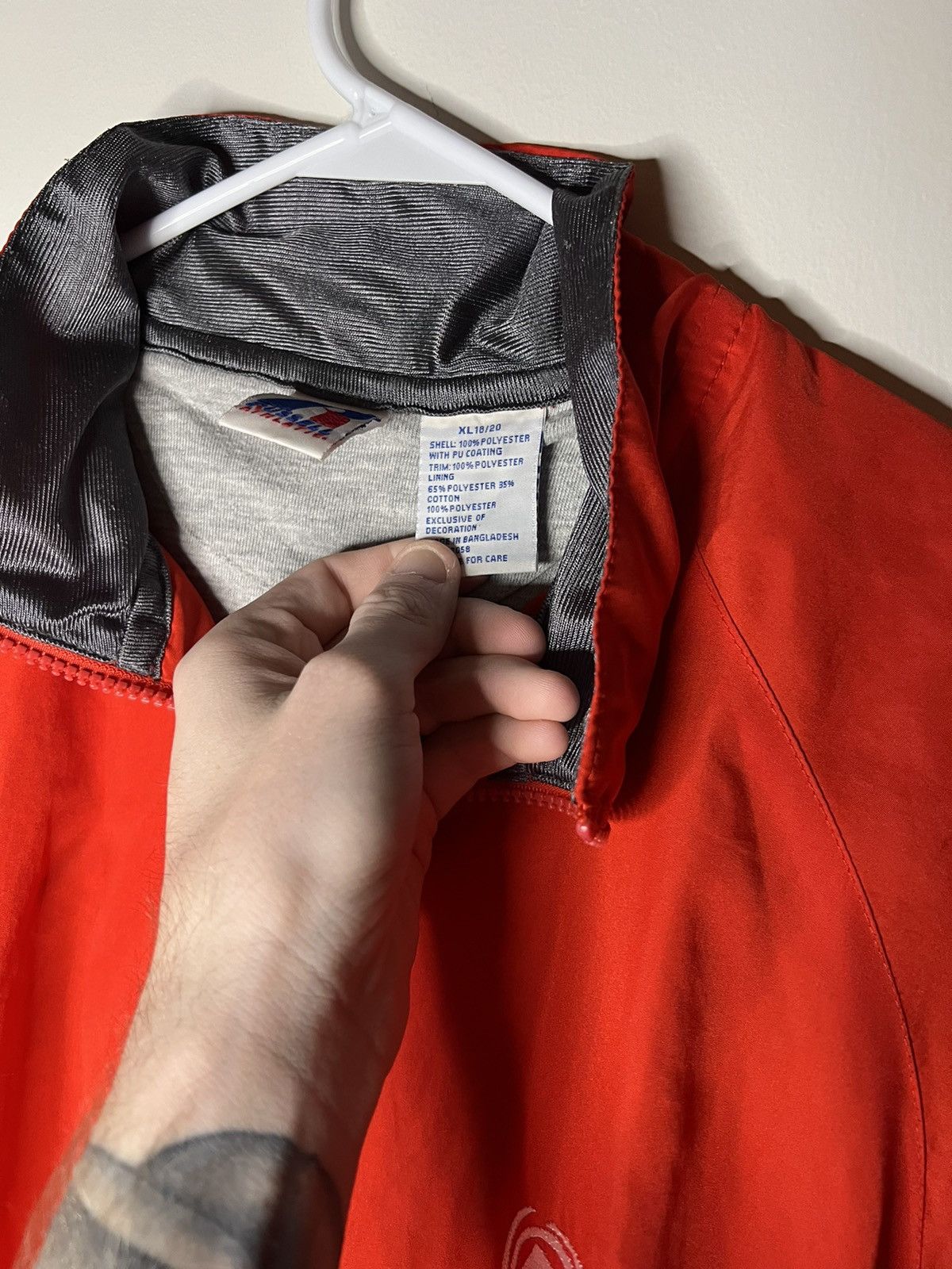Russell Athletic × Vintage Vintage 90s Russell Athletic Windbreaker Jacket Size US XL / EU 56 / 4 - 4 Thumbnail