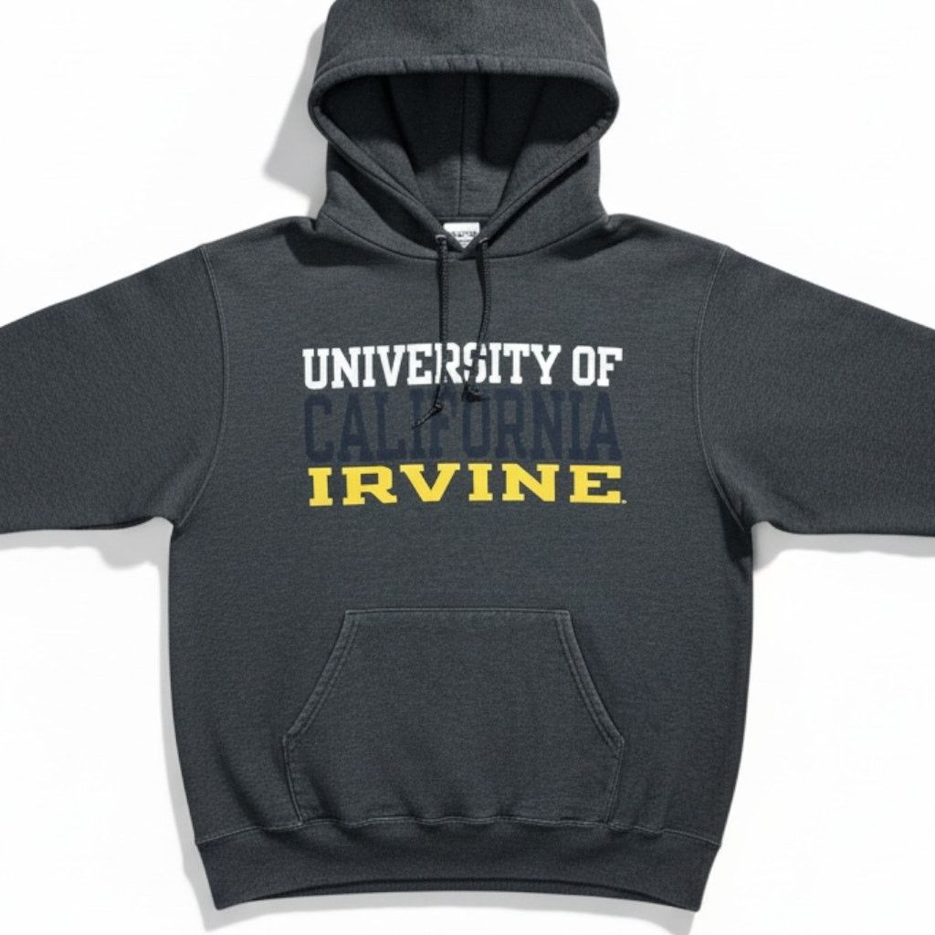Champion Vintage Y2k UCI Irvine Champion Dark Gray Hoodie Men S Size US S / EU 44-46 / 1 - 1 Thumbnail