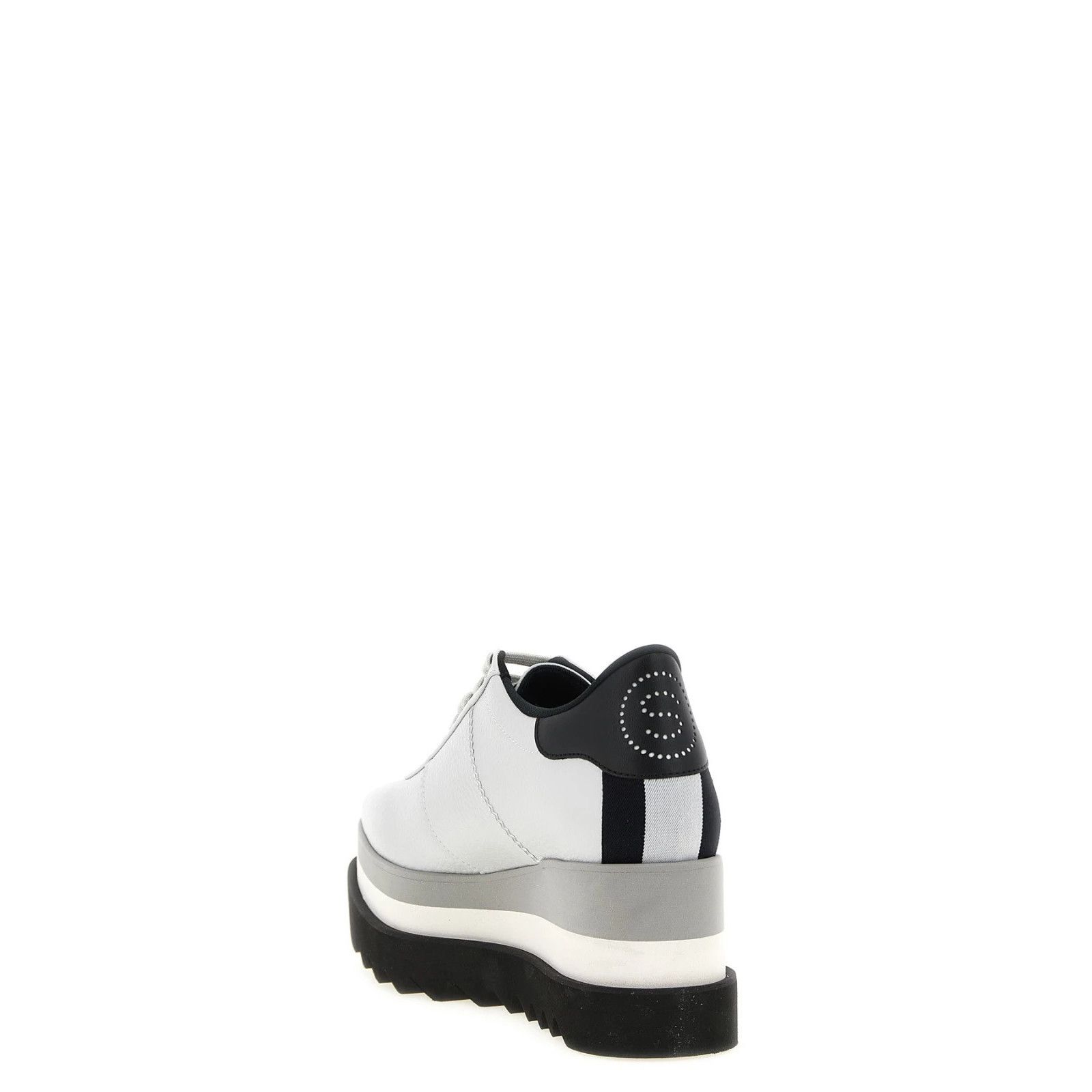 Stella McCartney STELLA MCCARTNEY Sneakelyse Platform White Leather Sneakers Size US 8 / IT 38 - 3 Thumbnail