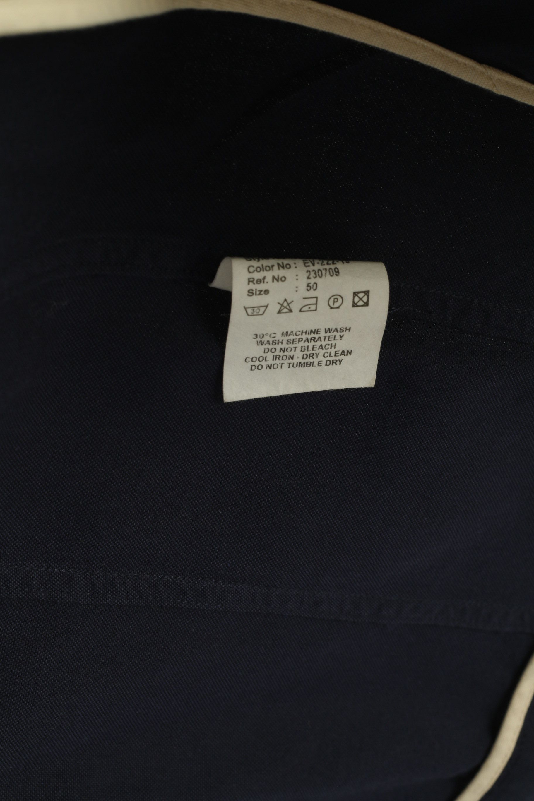 Pierre Cardin Pierre Cardin Paris Men 50 40 Blazer Navy Cotton 9634 Size 40R - 6 Thumbnail