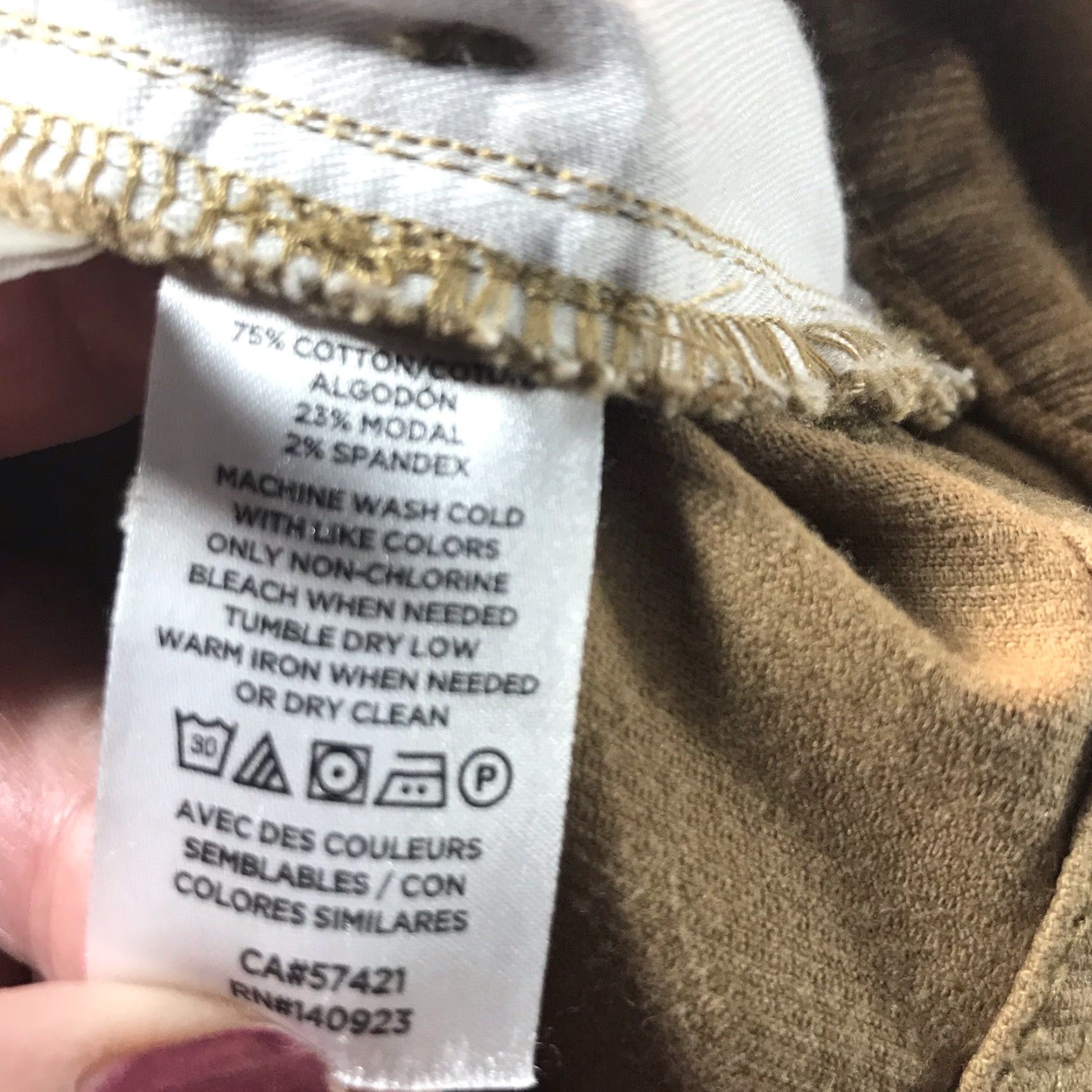Loft Loft Brown High Waist Skinny Corduroy Pants Womens Size 31/12 90s Casual Workwear Size 24" / US 00 / IT 34 - 7 Thumbnail