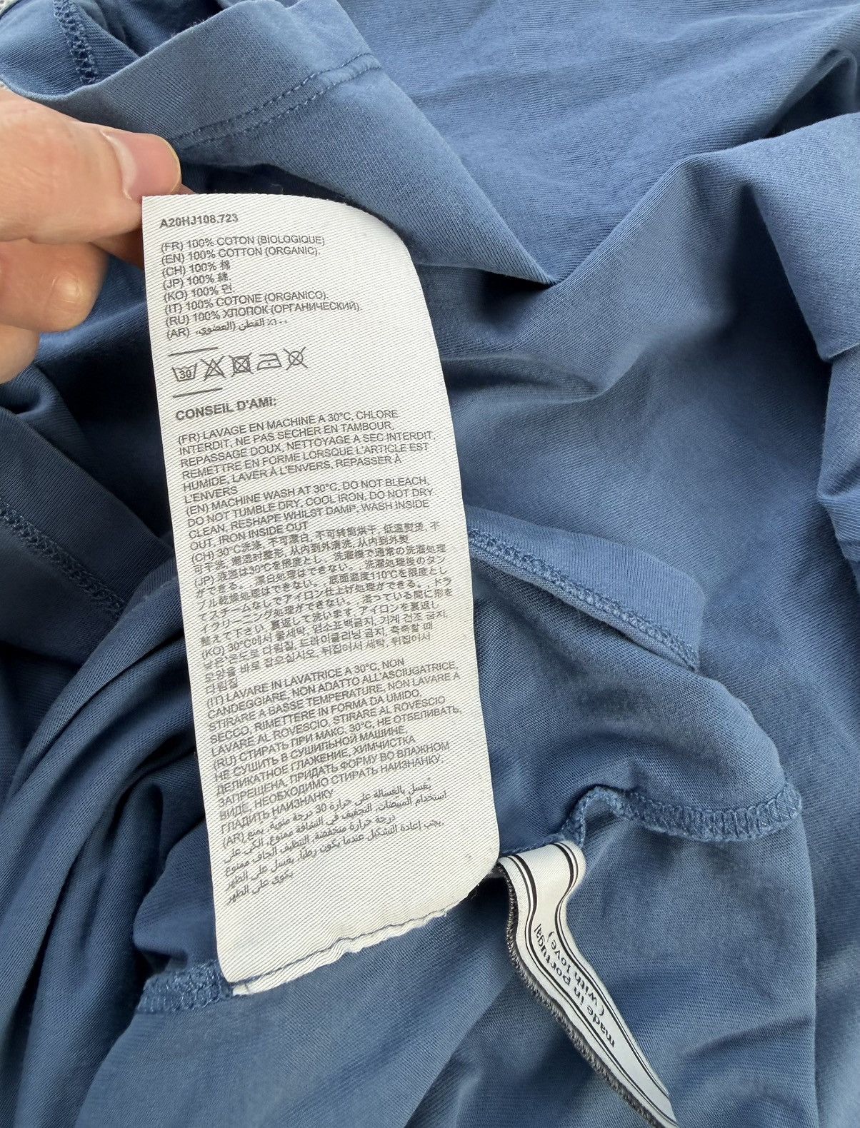 AMI Ami Alexandre Mattiussi Small Logo T-Shirt Size US S / EU 44-46 / 1 - 3 Thumbnail
