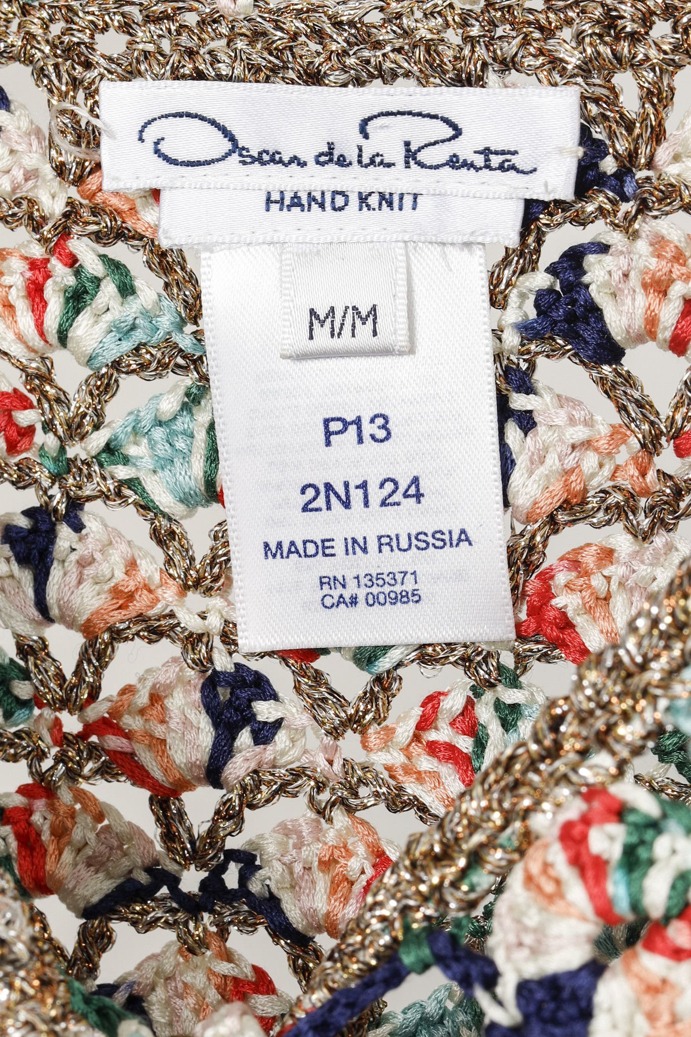 Oscar De La Renta Oscar de la Renta Multi Colour Metallic Yarn Silk Cardigan Size M / US 6-8 / IT 42-44 - 4 Thumbnail