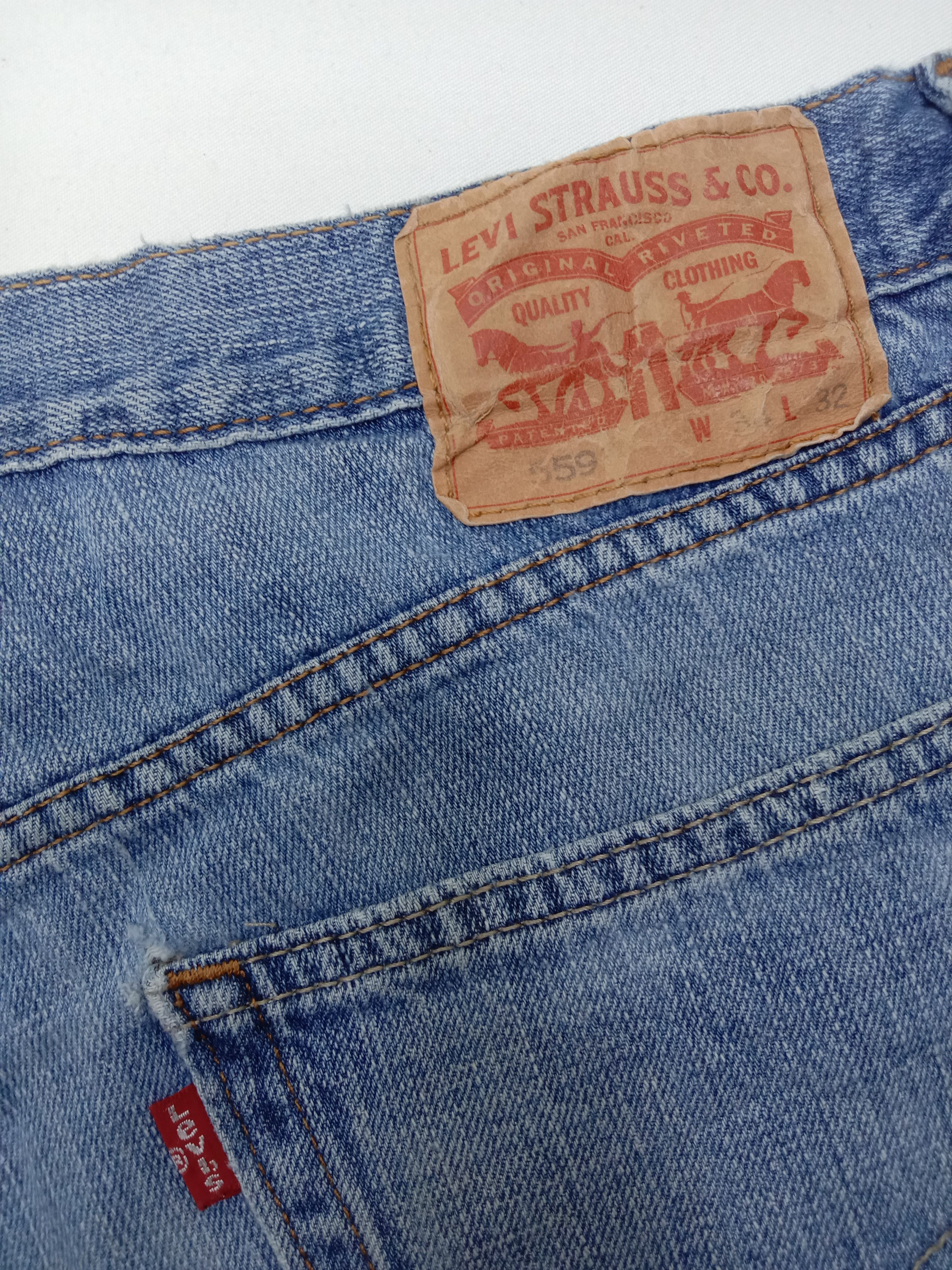 Levi's Vintage Levi's 559 Jeans Blue Wash Denim Size US 34 / EU 50 - 13 Thumbnail