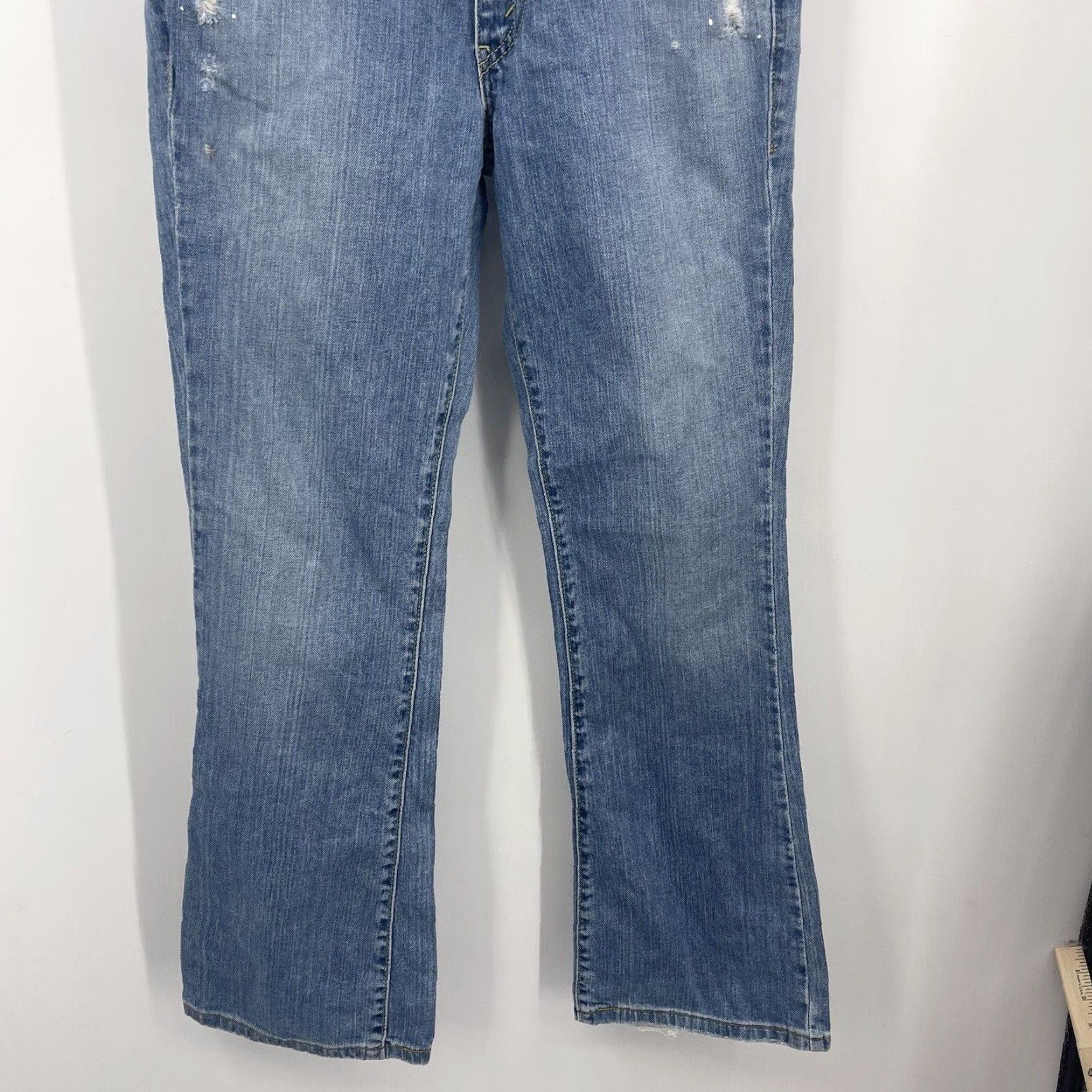 Levi's Levi's Special Edition Jeans Womens Size 9M Blue Denim Distressed Bootcut Vintage Y2K 90s Jeans Womens Juniors Size 30" / US 8 / IT 44 - 4 Thumbnail