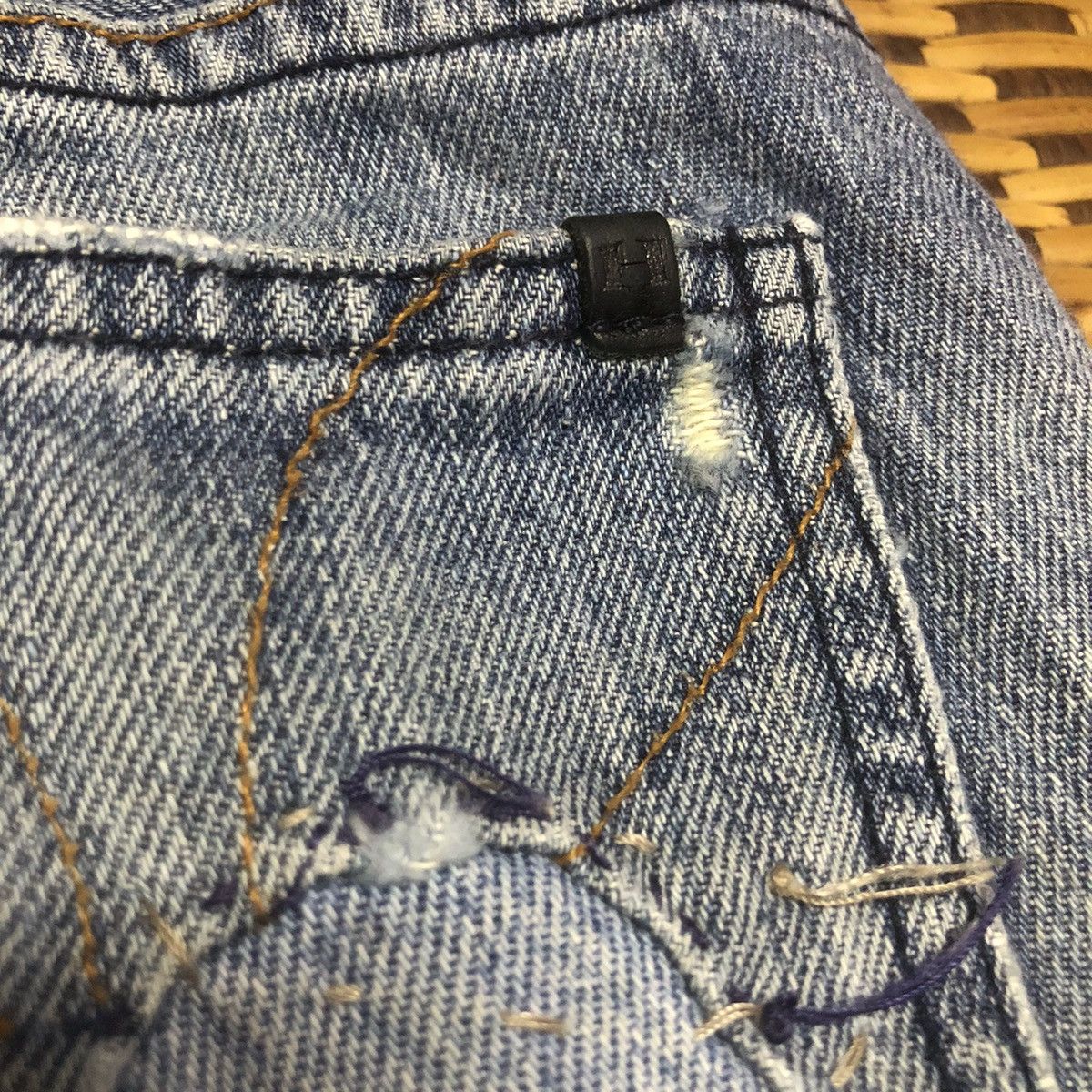 Designer × Vintage VINTAGE HABITUAL WITH PROJECT ALABAMA PATCHWORK JEANS Size 29" - 18 Thumbnail