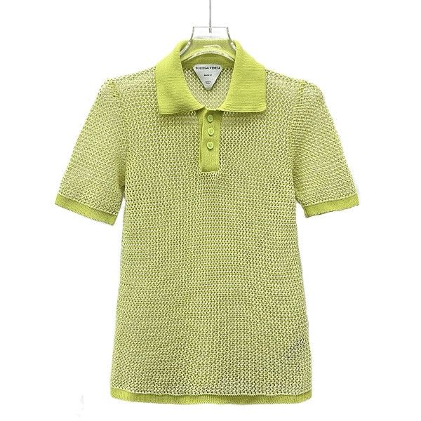 Bottega Veneta Bottega Veneta Net Knit Polo Size S Size S / US 4 / IT 40 - 1 Thumbnail