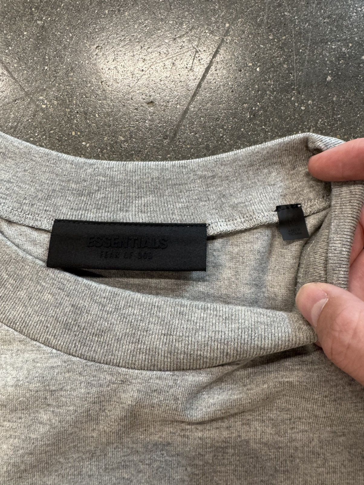 Fear of God Fear of God Essentials Jersey Crewneck Tee Dark Heather Size US M / EU 48-50 / 2 - 2 Thumbnail
