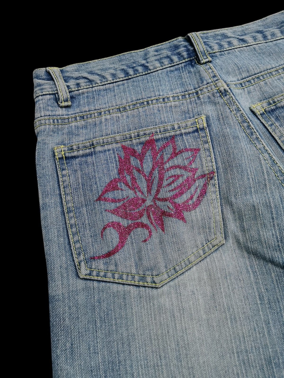 Kapital Jude Bloom Denim Y2K Graphic Jeans Patchwork Like Kapital Size US 29 - 8 Thumbnail
