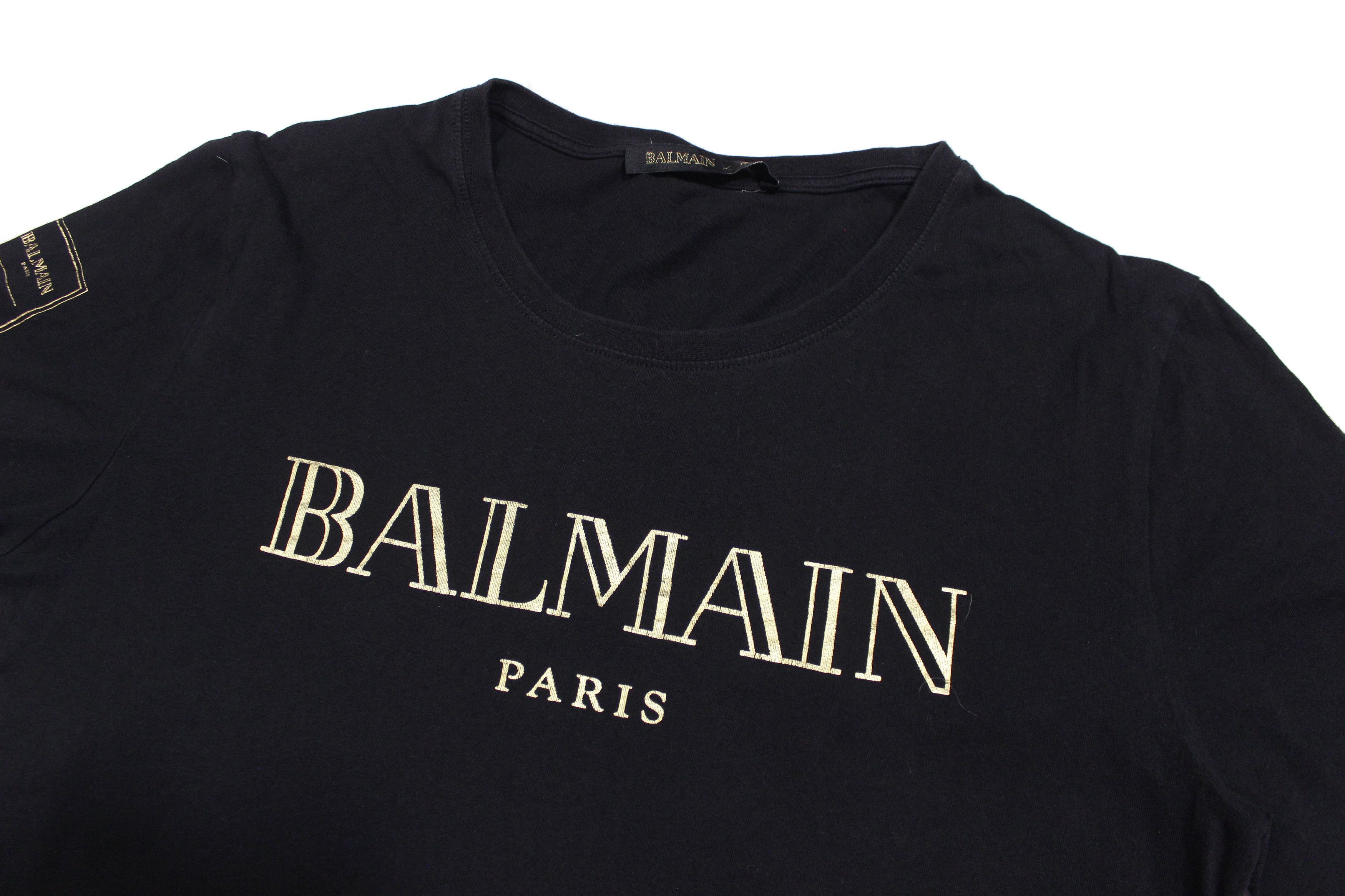 Balmain × H&M Big Logo T-Shirt Size S / US 4 / IT 40 - 3 Thumbnail