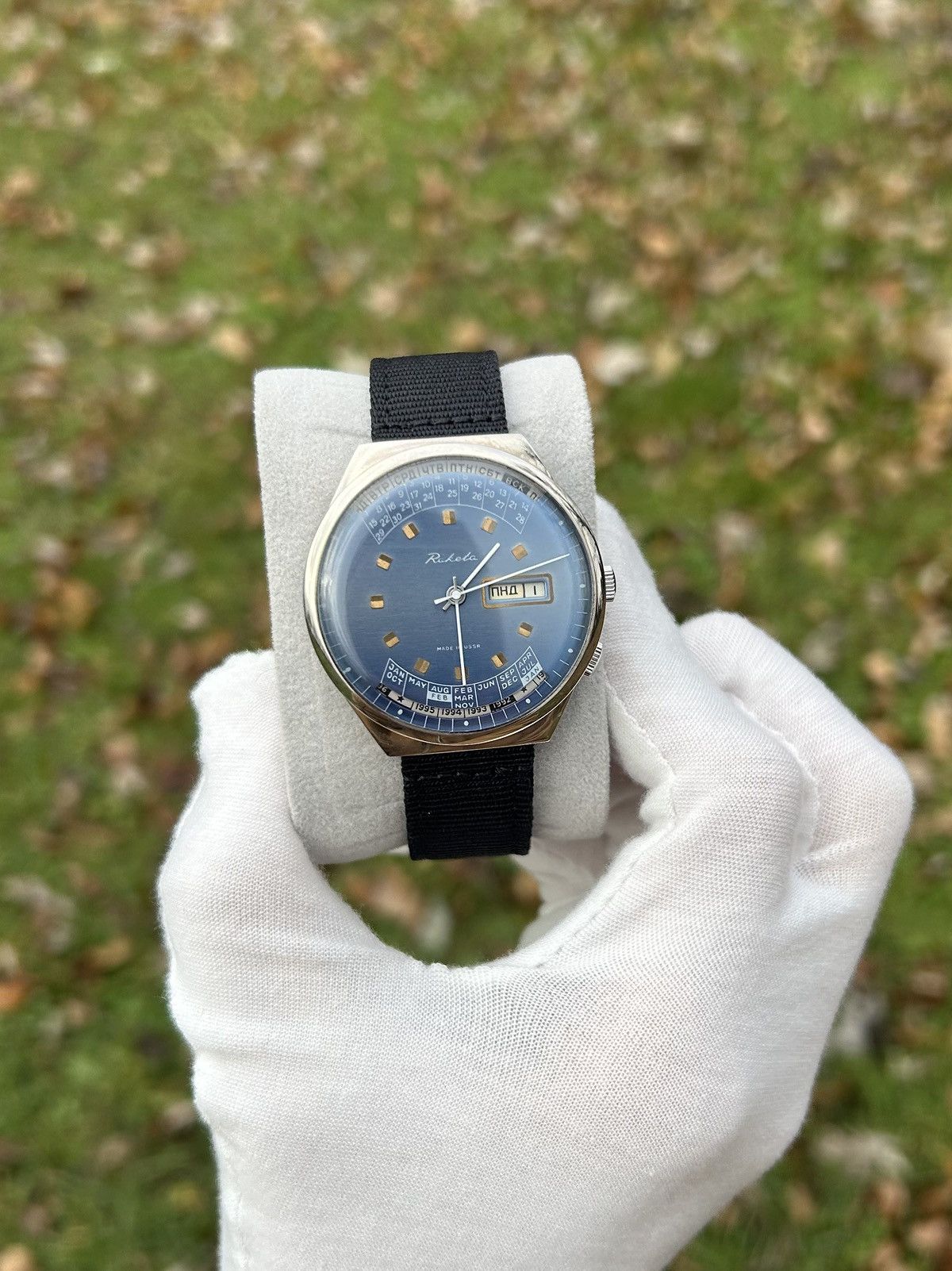 Vintage Vintage Watch Raketa College Calendar Mechanical 1980s Size ONE SIZE - 1 Thumbnail