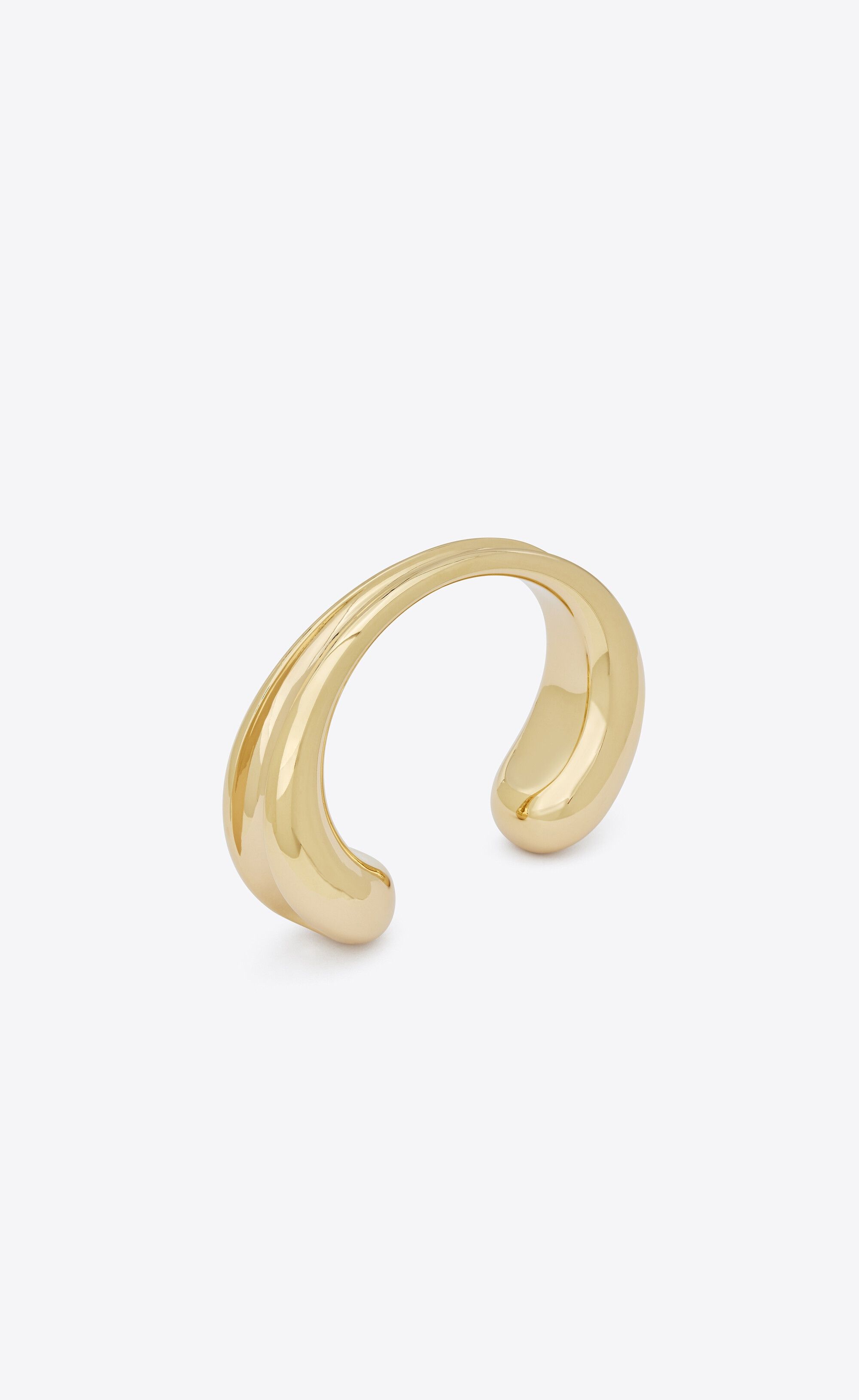Saint Laurent Paris o1la1rc1a1025 Size: M / Bone Bracelet in Metal in Gold Size ONE SIZE - 1 Thumbnail