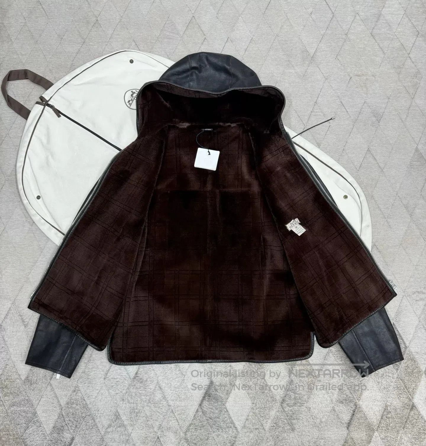 Hermes Hermes Autumn Winter Hooded Mink Jacket. Size US XL / EU 56 / 4 - 3 Thumbnail