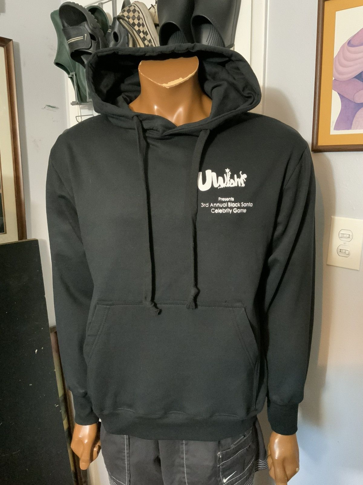Other Baron Davis UWish Black Santa Celebrity Basketball Hoodie Size US M / EU 48-50 / 2 - 8 Thumbnail