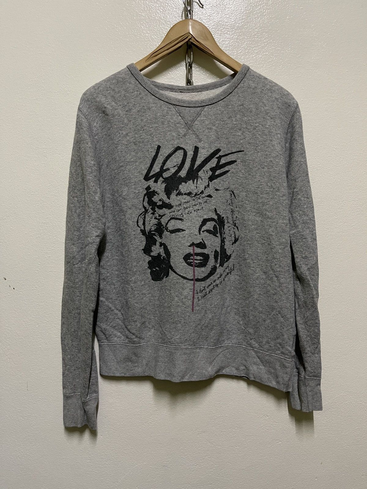 Japanese Brand Buggy Marilyn Monroe Sweatshirt Size US M / EU 48-50 / 2 - 1 Thumbnail