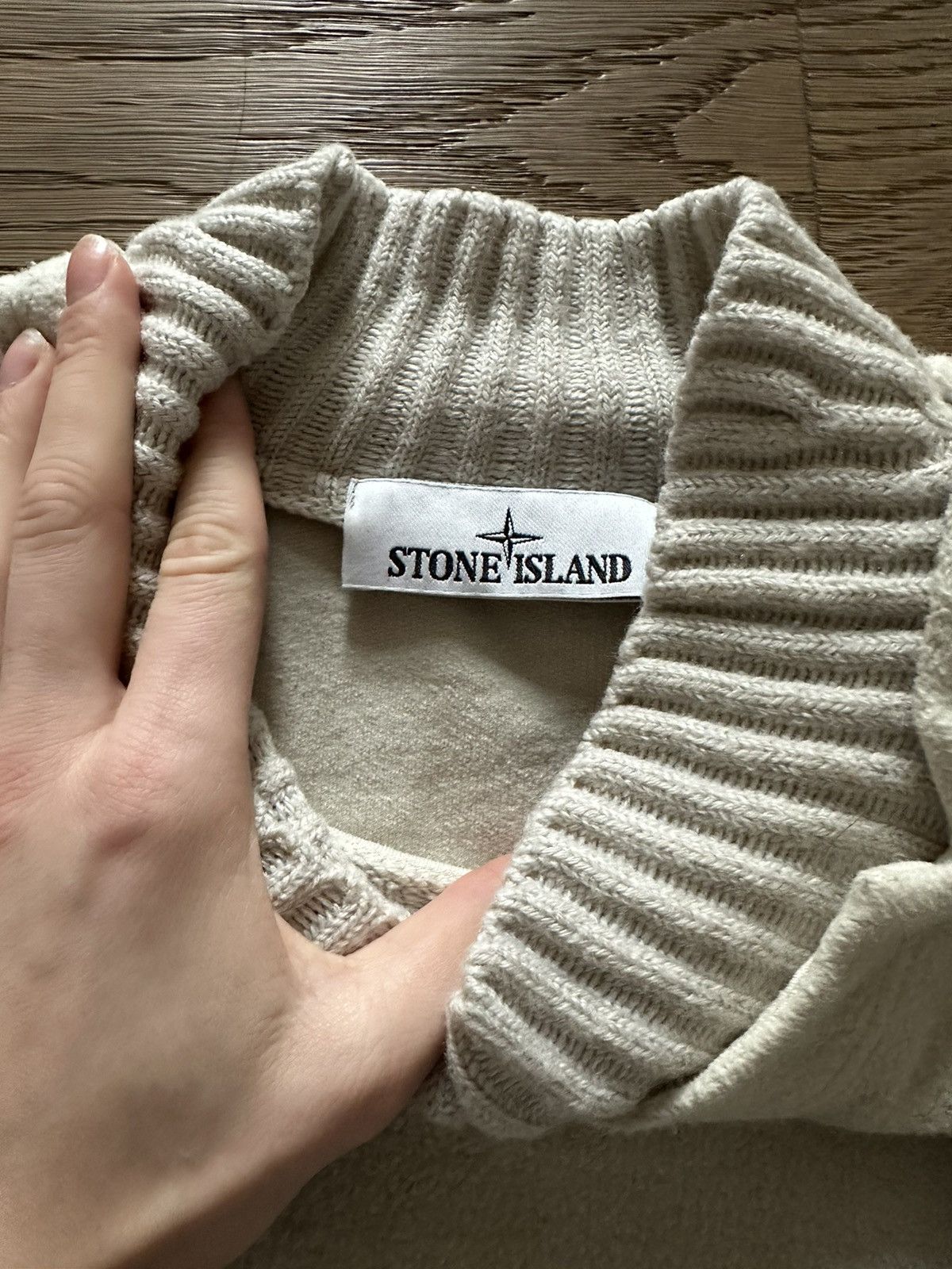 Stone Island Stone Island turtle neck sweater in a sand colour. Size US L / EU 52-54 / 3 - 5 Thumbnail