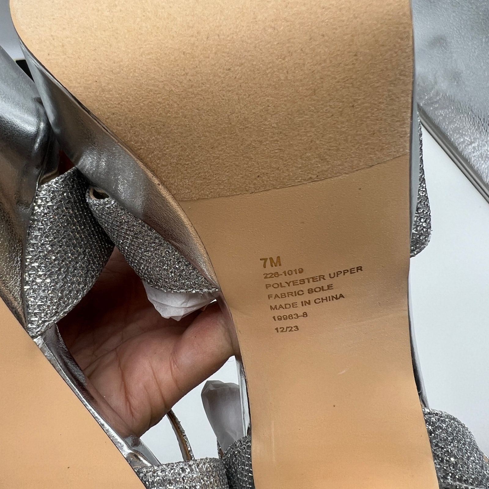Other I. Miller Womens Samien Heeled Sandals Silver Size 7M Size US 7 / IT 37 - 7 Thumbnail