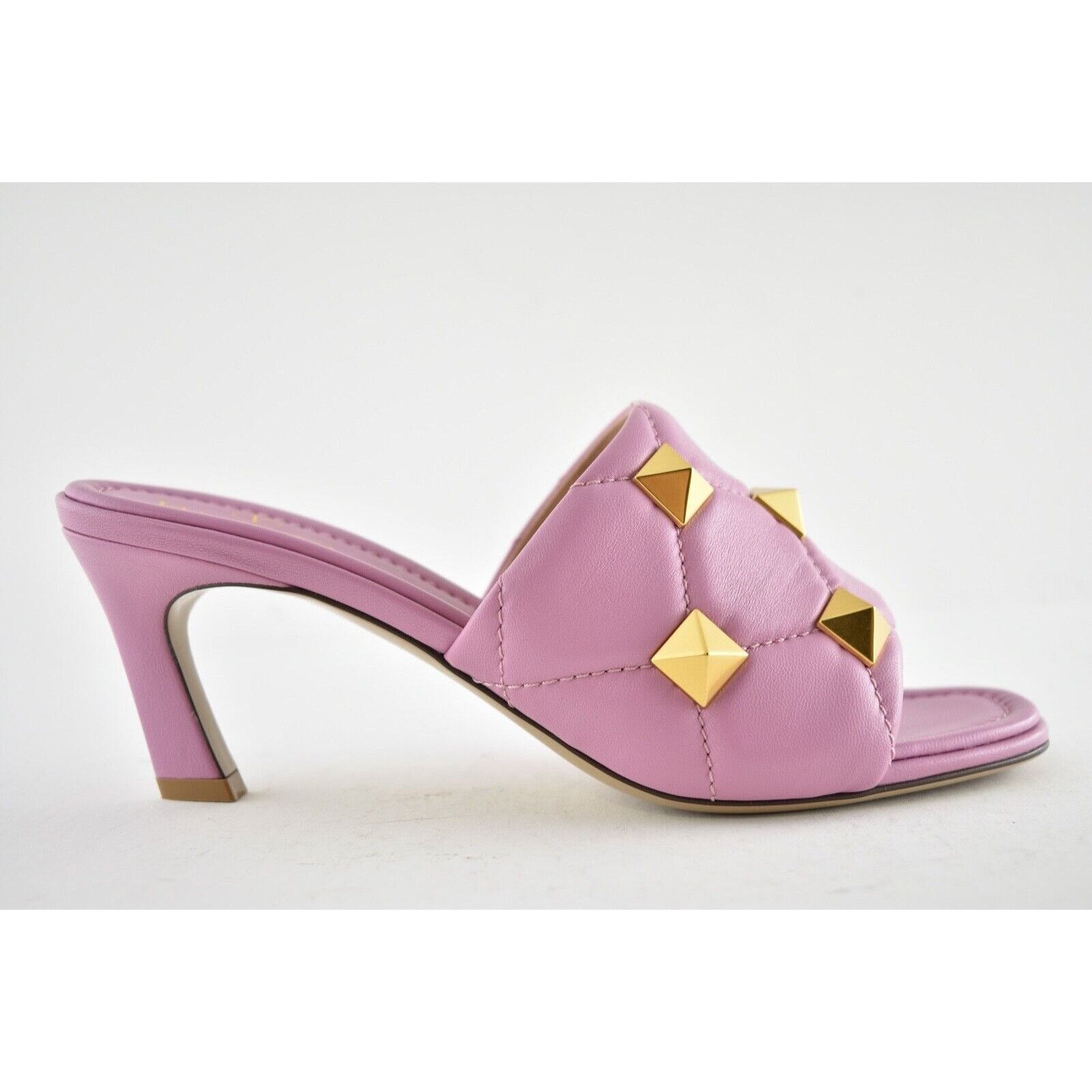 Valentino Rockstud Roman Stud Backless Mule Slide Heel Sandal 38 Size US 8 / IT 38 - 2 Thumbnail