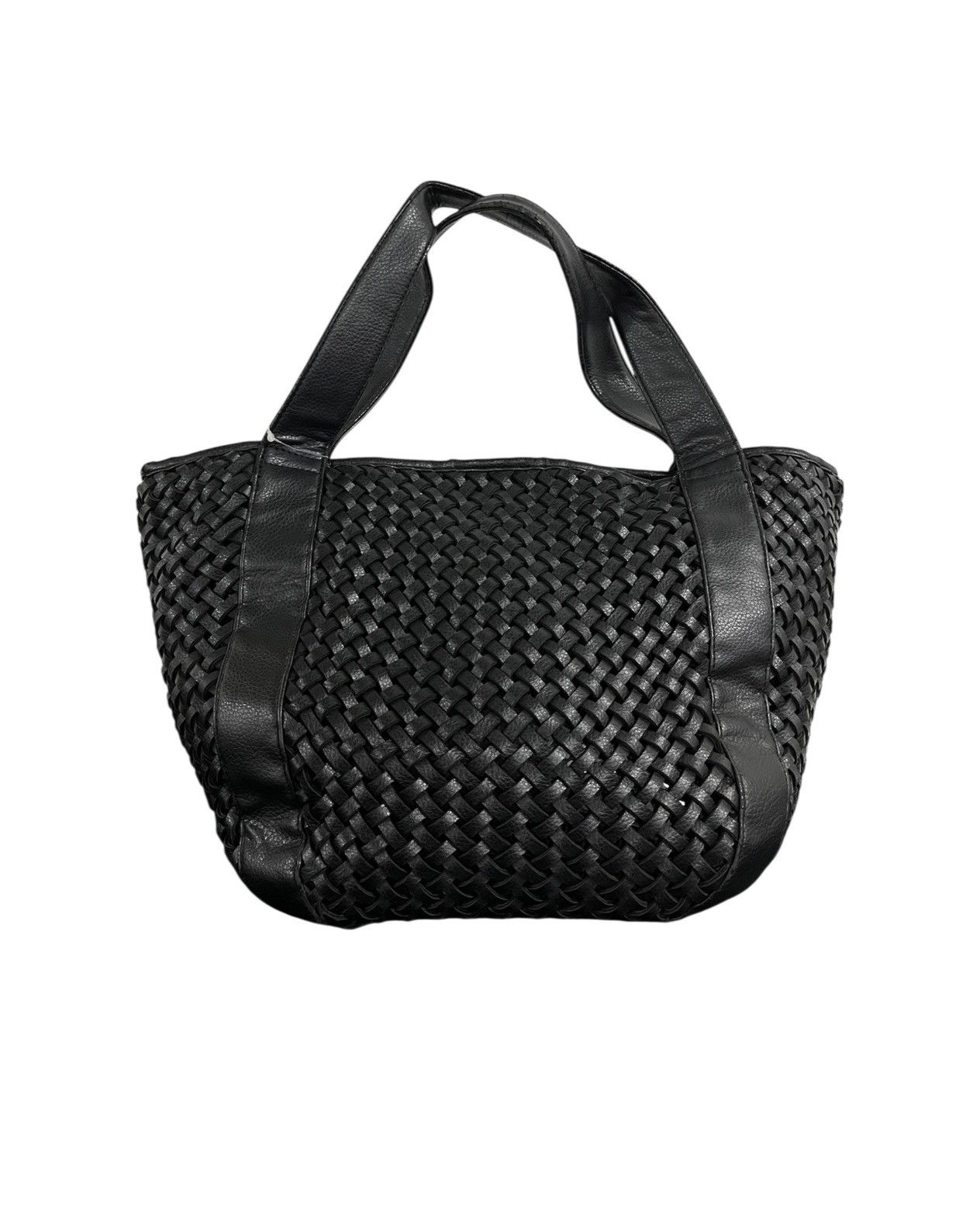 Yohji Yamamoto 2000s Yohji Yamamoto Y’saccs Interaciato Leather Woven Bag Size ONE SIZE - 2 Thumbnail