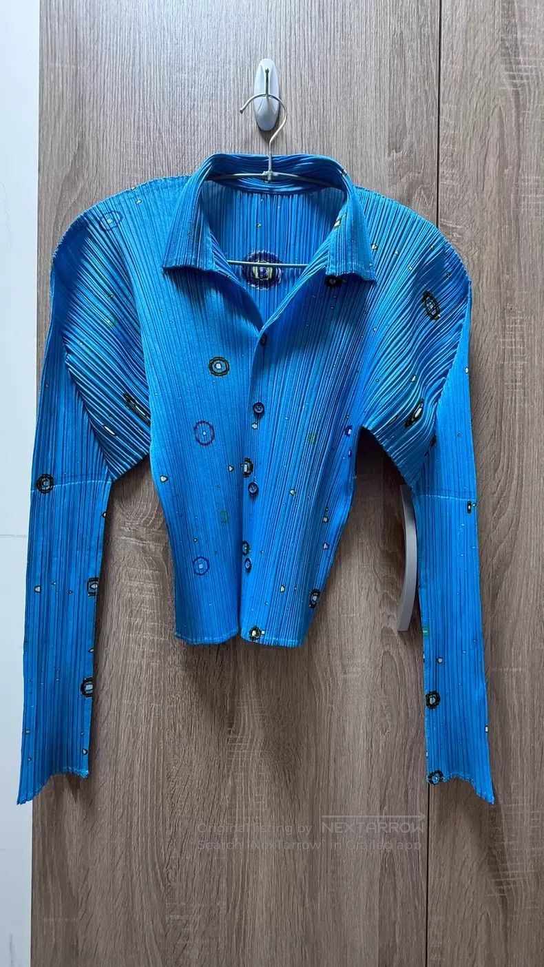 Issey Miyake Issey Miyake Blue Long Sleeve Size L / US 10 / IT 46 - 6 Thumbnail