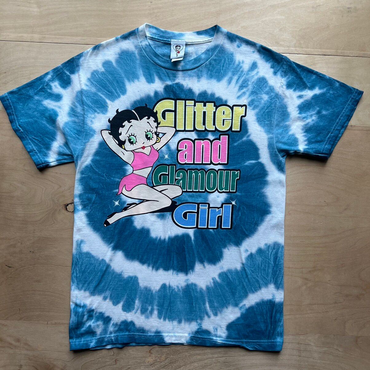 Vintage Vintage Betty Boop Glitter and Glamour Shirt M Tie Dye 90s ...