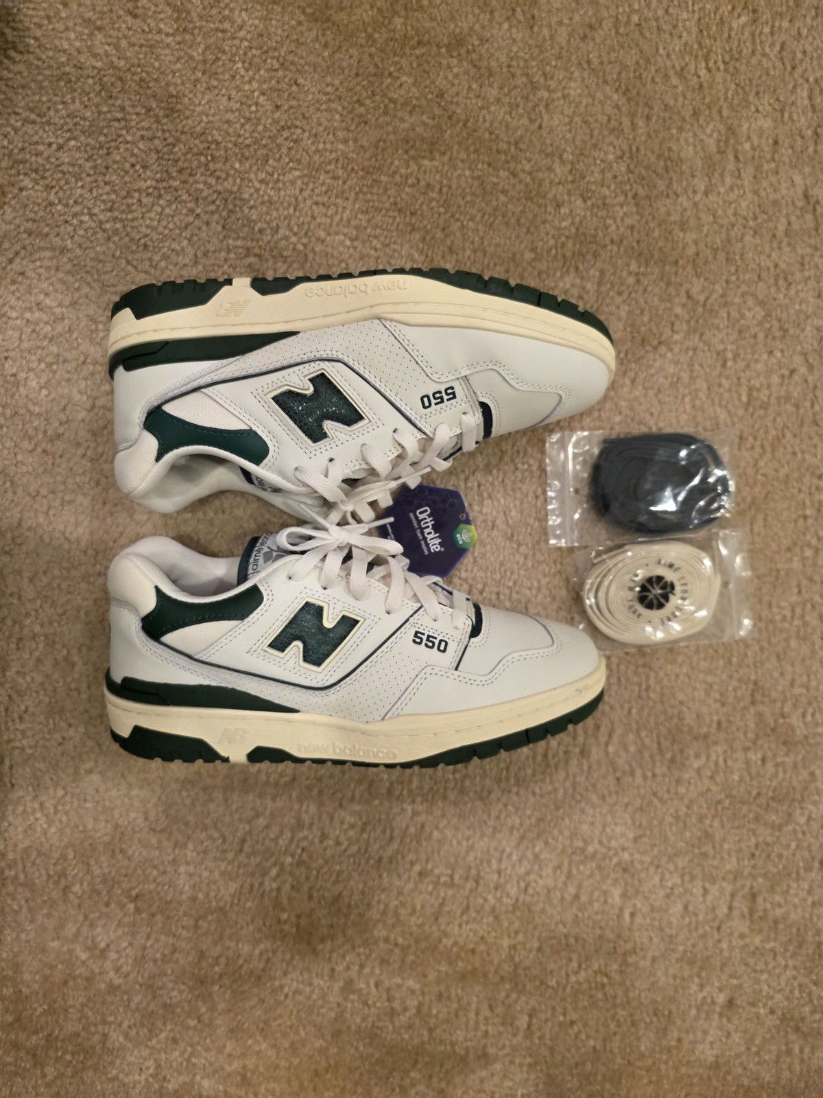 Aime Leon Dore × New Balance New balance 550 Aime Leon dore natural green white cream 8 Size US 8 / EU 41 - 1 Thumbnail