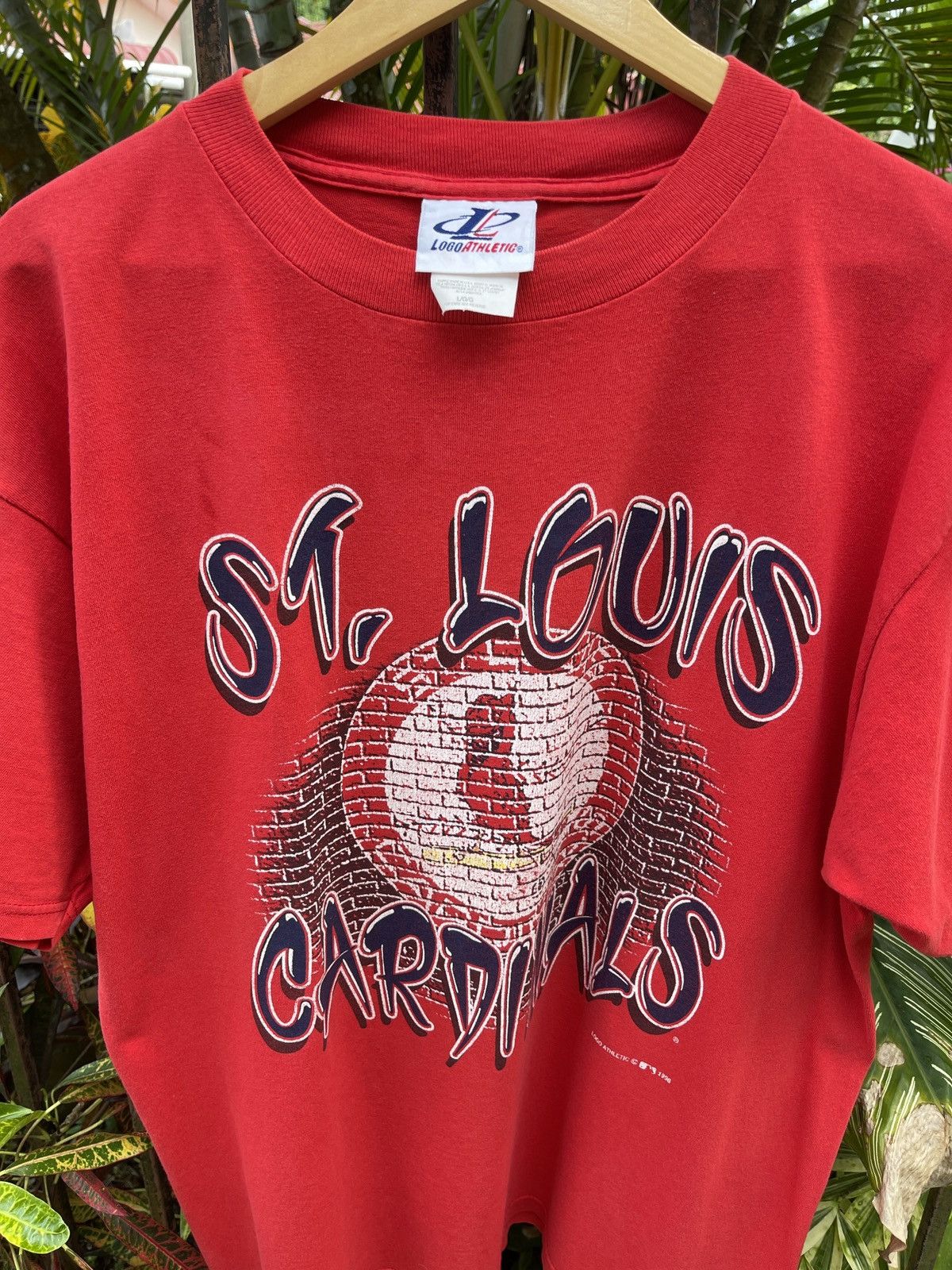 MLB × Vintage Last Drop🔥Rare🔥Vintage 90s St Louis Cardinals T-Shirt Size US L / EU 52-54 / 3 - 2 Thumbnail