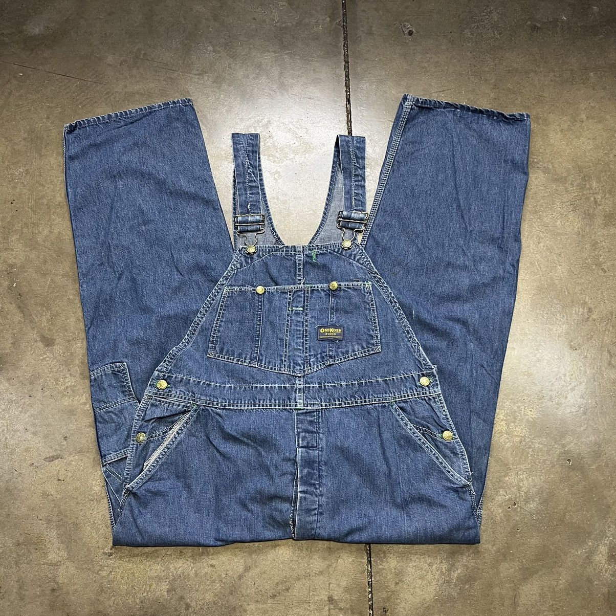 Vintage oshkosh Union made sanfornized vestbak denim selling bibs