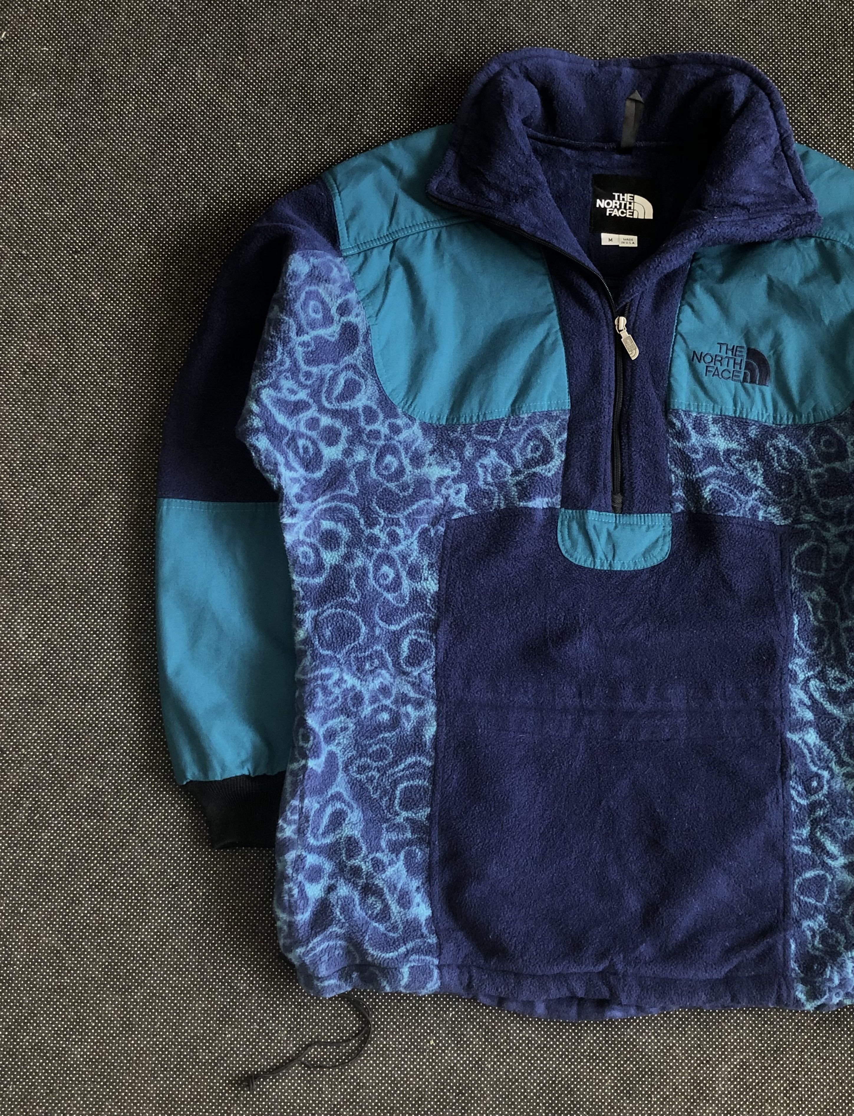 The North Face RARE🔥90’S TNF RAGE MADE IN USA HALFZIPPER FLEECE PULLOVER Size US XL / EU 56 / 4 - 4 Thumbnail