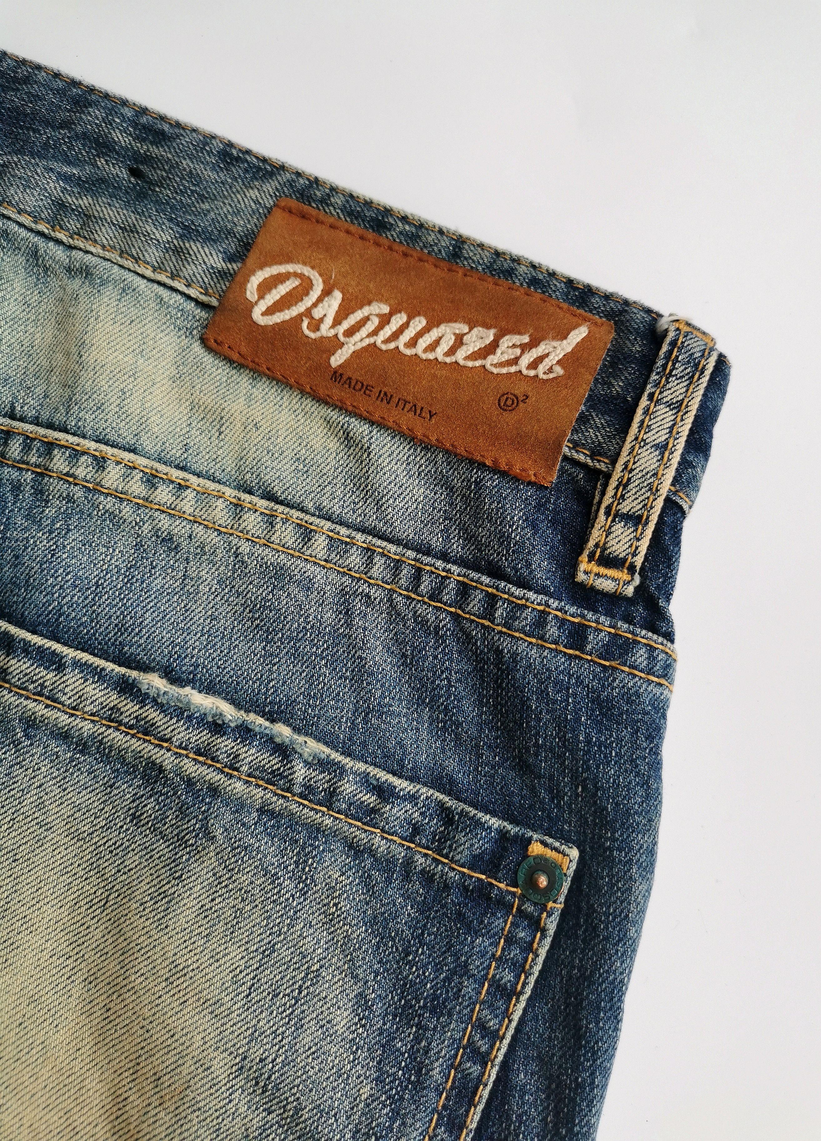 Dsquared2 DSQUARED2 distressed mudwash rusty denim jeans Size US 33 - 14 Thumbnail