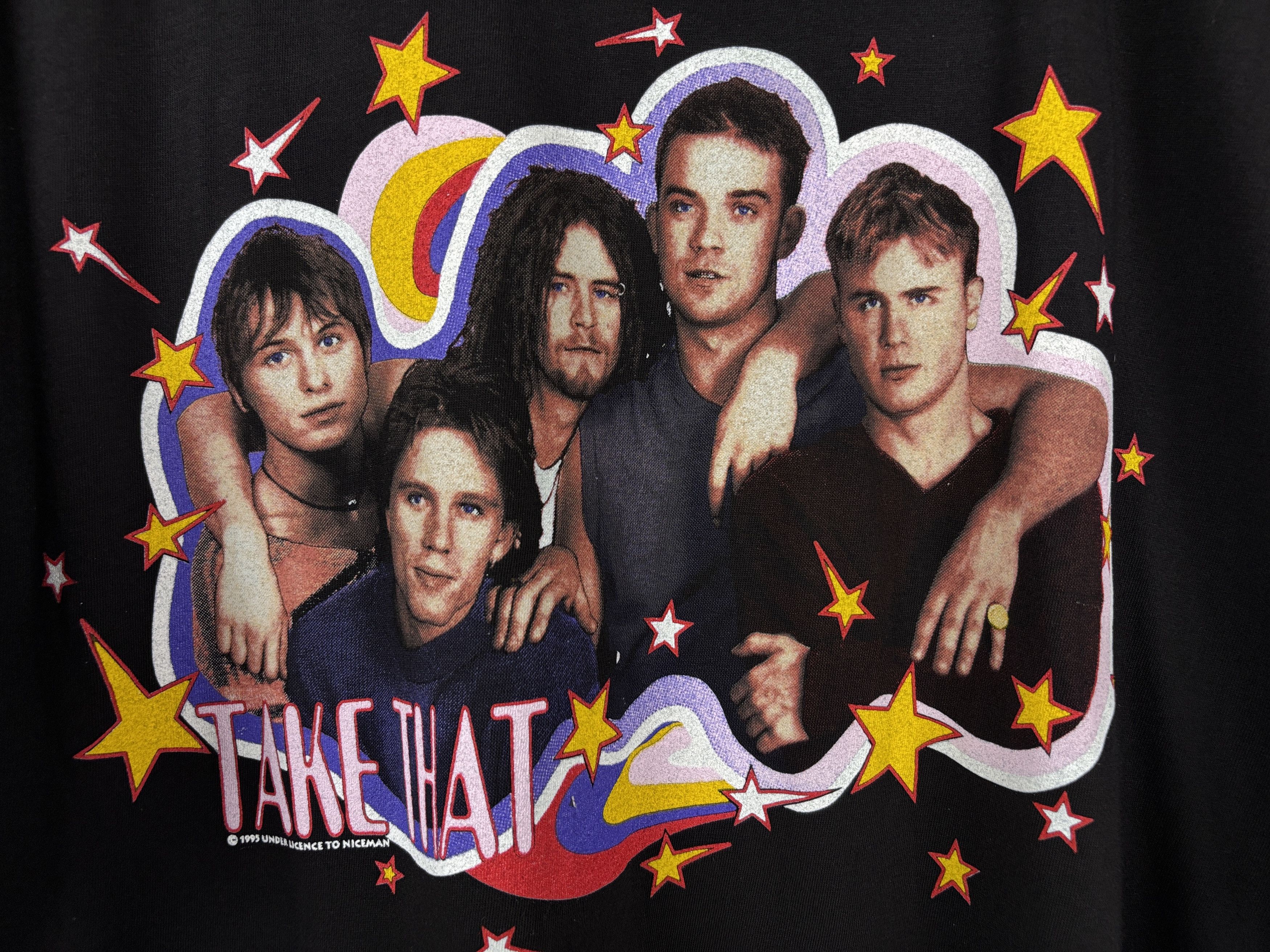 Band Tees × Vintage Vintage Take That Nobody Else Tour 1995 T-shrit Black XL Size US XL / EU 56 / 4 - 5 Thumbnail