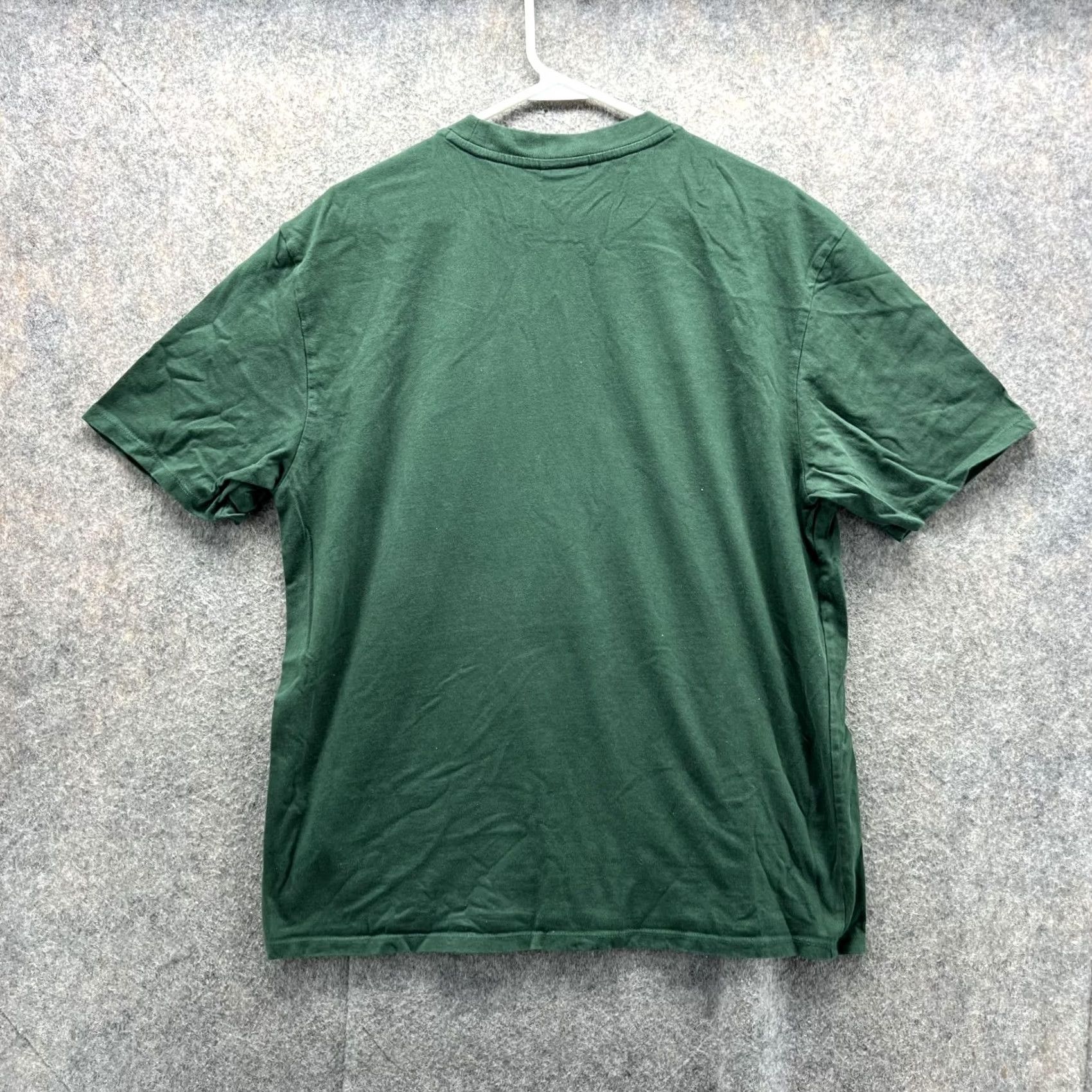 Guess VINTAGE GUESS Shirt Men M Green Crewneck Cotton Solid Logo 90s 00s All Seasons Mens Size US M / EU 48-50 / 2 - 2 Thumbnail
