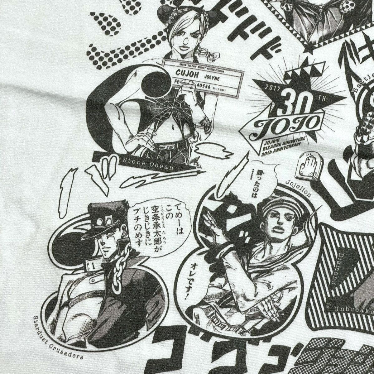 Anime JoJo's Bizarre Adventure 30th Anniversary Tee Size US S / EU 44-46 / 1 - 7 Thumbnail