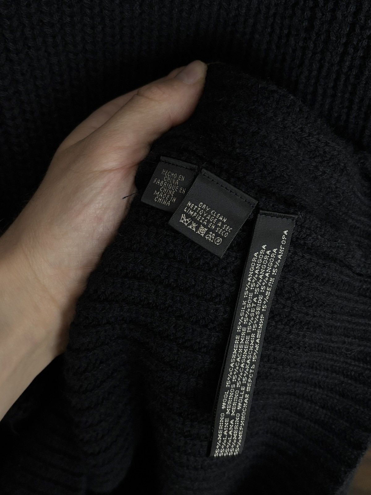 Ralph Lauren Black Label Ralph Lauren Black Label Knitted Fringed Poncho Sweater Rare Size L / US 10 / IT 46 - 5 Thumbnail