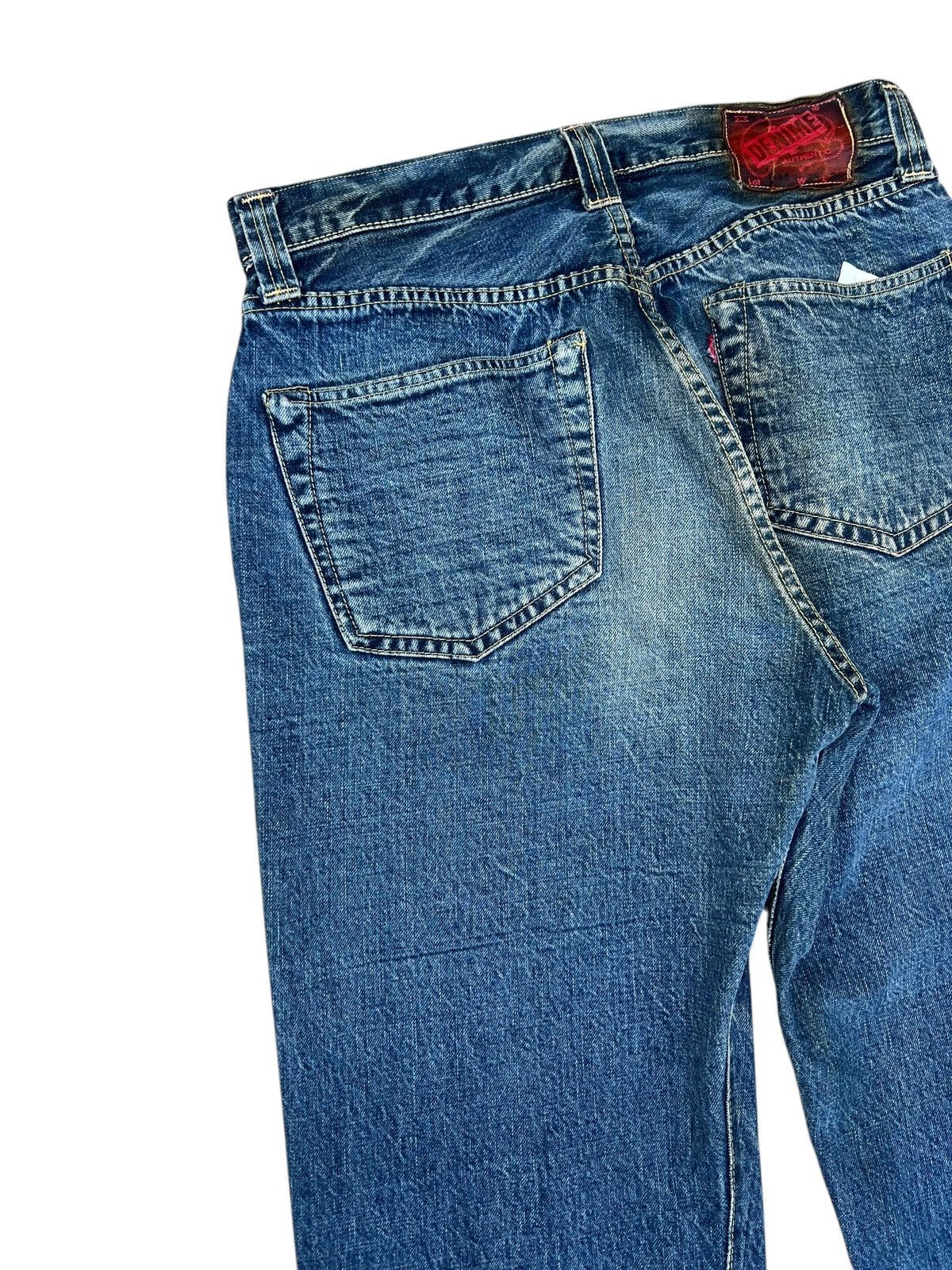 Denime RARE! Vintage DENIME ORIZZONTI Aging Denim Selvedge Jeans Size US 31 - 16 Thumbnail