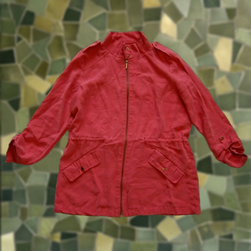 Zara Zara Basic Collection Jacket Women Cinch Waist Field Pink Rayon Size M Size M / US 6-8 / IT 42-44 - 1 Thumbnail