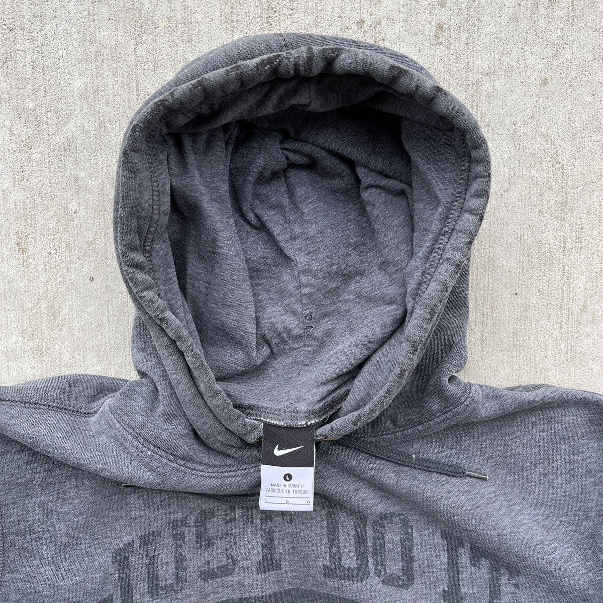 Nike × Unsound Rags × Vintage Crazy Vintage Nike Hoodie Thrashed Size US L / EU 52-54 / 3 - 6 Thumbnail