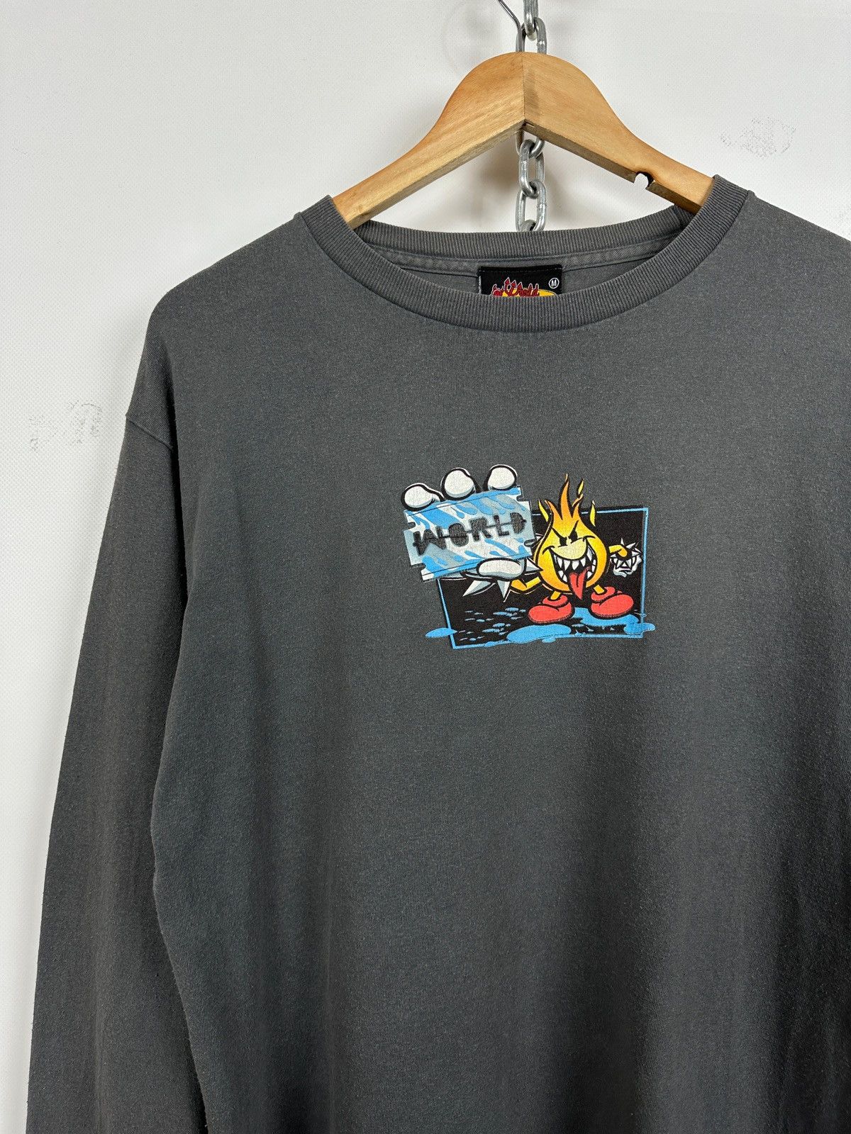 Hook-Ups Vintage World Industries Skateboard Long Sleeve Shirt Size US M / EU 48-50 / 2 - 5 Thumbnail