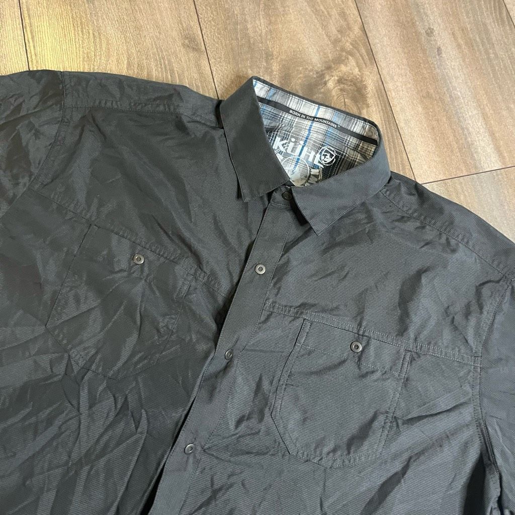 Kuhl Kuhl Grey Casual Buttonup Shirt Men XL Bin K-30 Size US XL / EU 56 / 4 - 2 Thumbnail