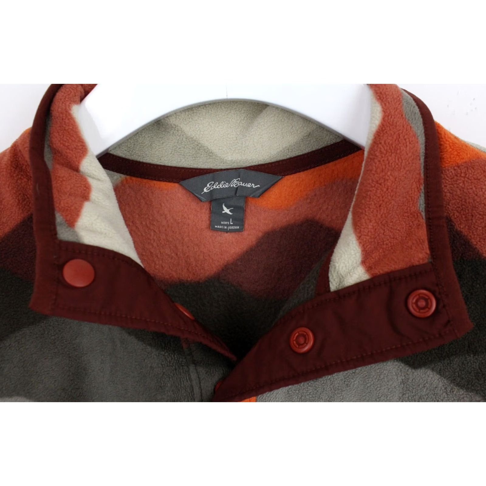 Eddie Bauer EDDIE BAUER Sweatshirt Men's LARGE Fleece Pullover Half Snap Button Neck Size US L / EU 52-54 / 3 - 4 Thumbnail