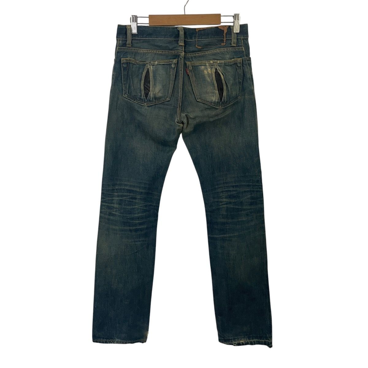 Japanese Brand Vintage Clet & Cobra Skulls Distressed Denim Size 29" - 8 Thumbnail