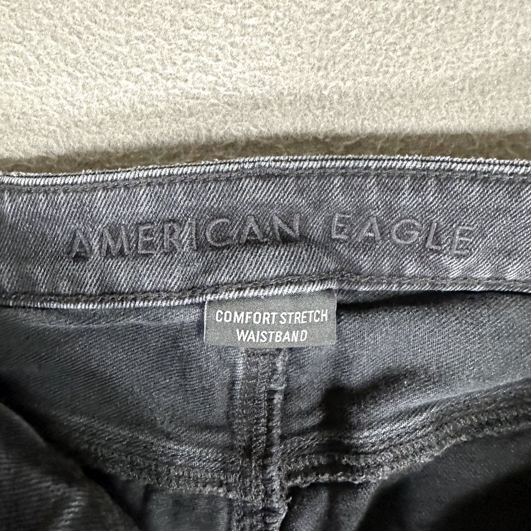 American Eagle Outfitters American Eagle Jeans Womens Gray Mom Jean Comfort Stretch Waistband Mid Rise 0 Size 25" / US 0 / IT 36 - 5 Thumbnail